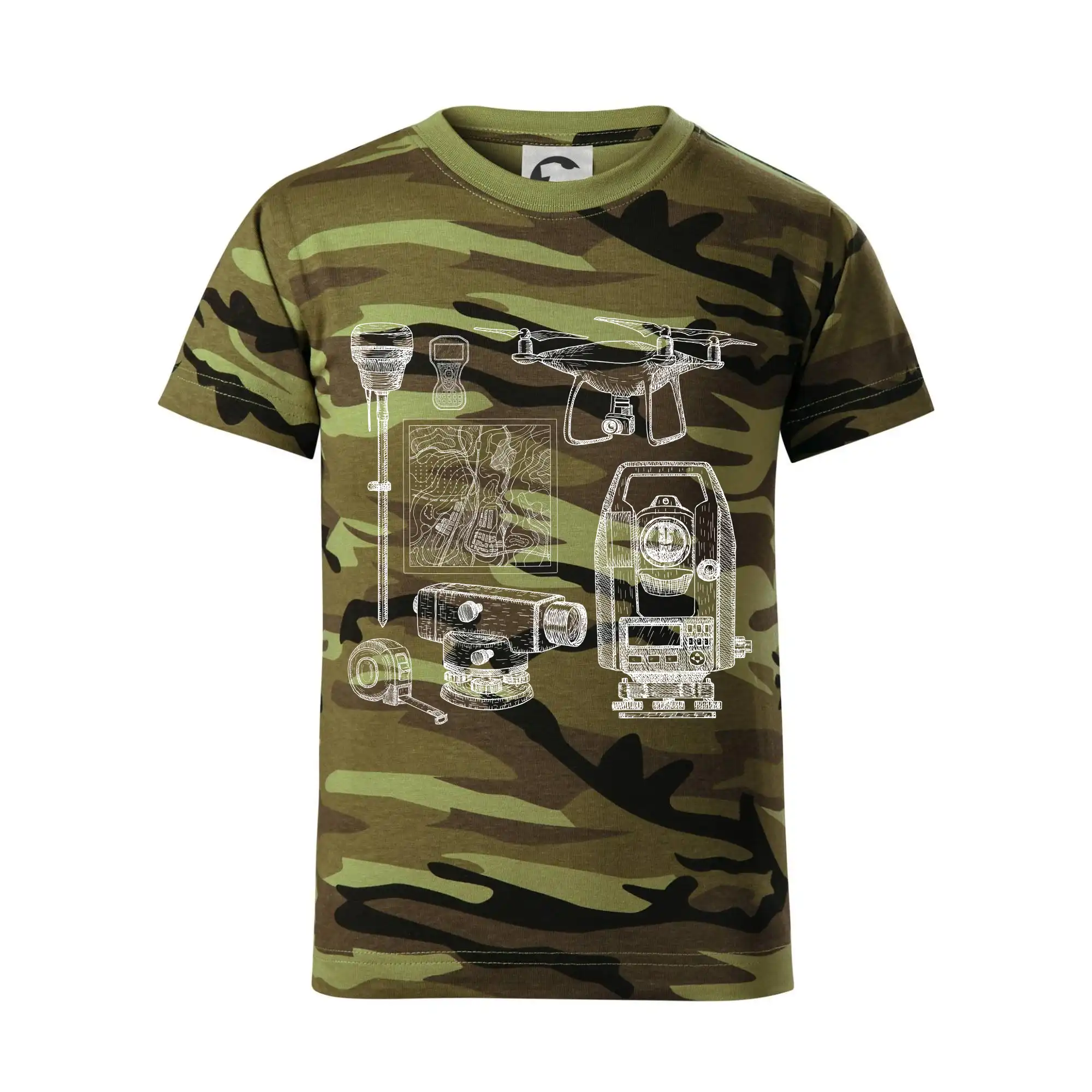 Geodet teodolit dron