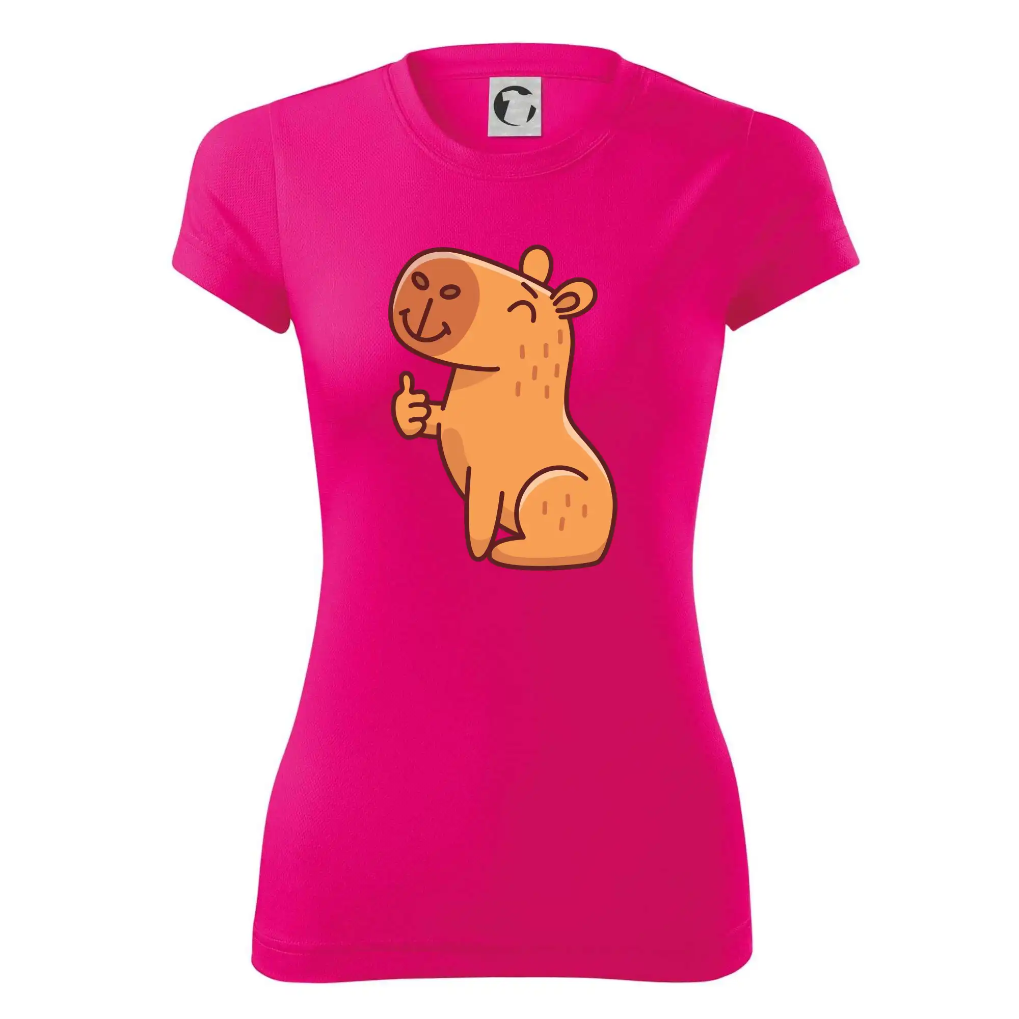 Kapybara s palcem nahoru