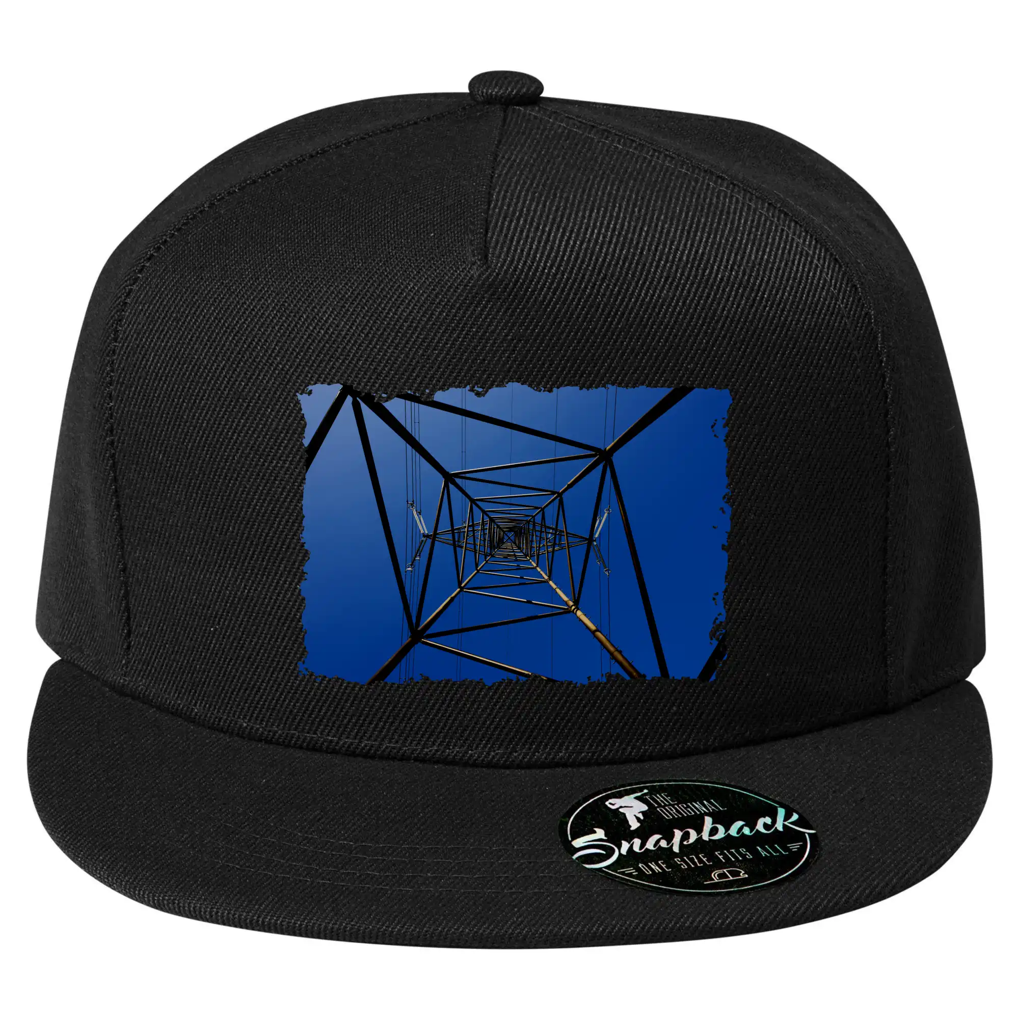 Stožár vysokého napětí zespodu