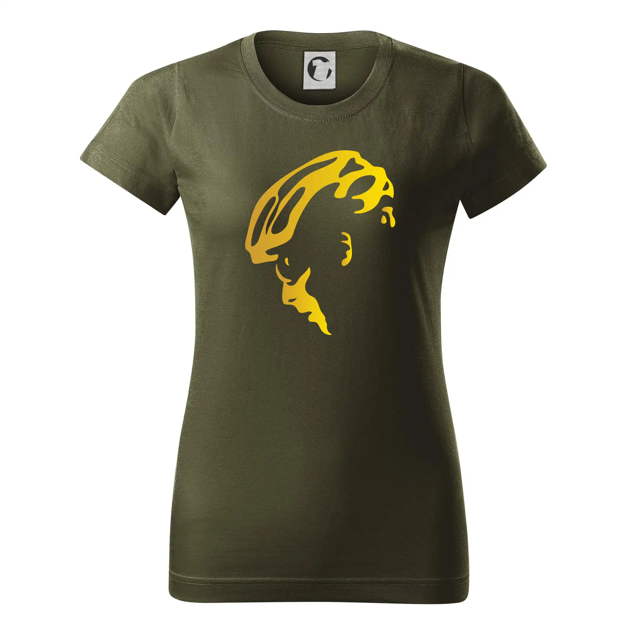 Hlava cyklista zlatá