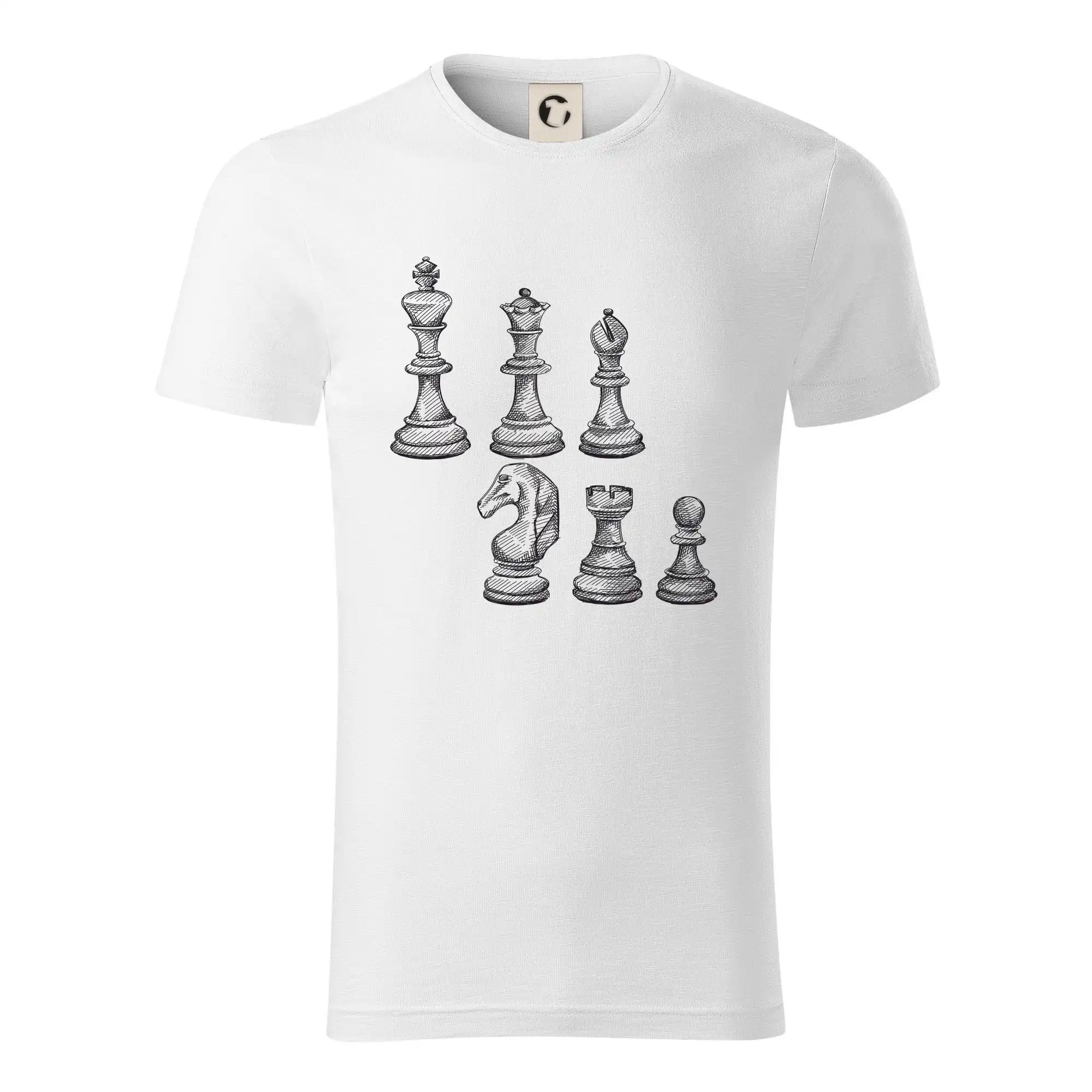 Šachové figurky kreslené