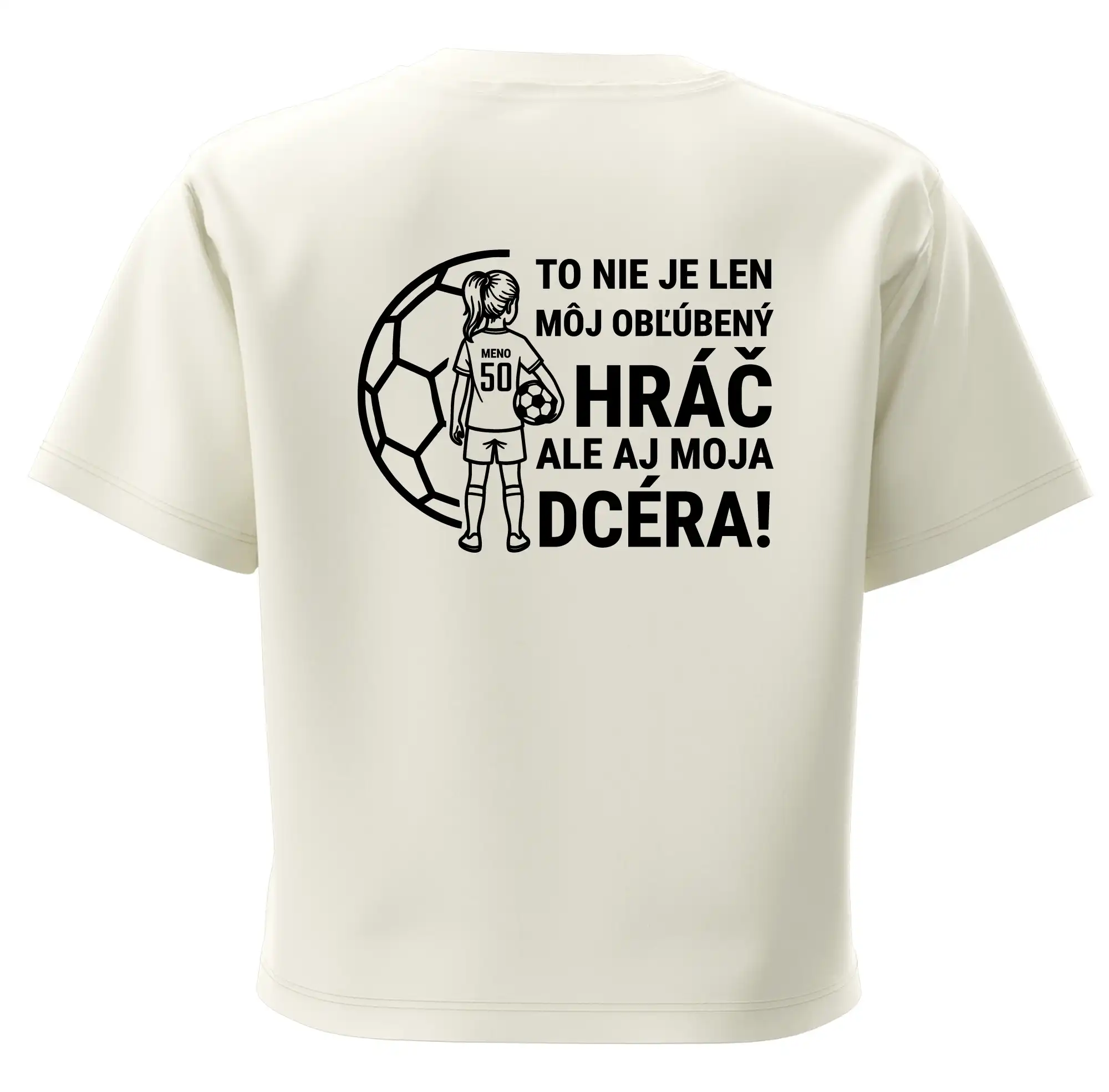 Futbalová mama - jedna dcéra (vaše meno a číslo)