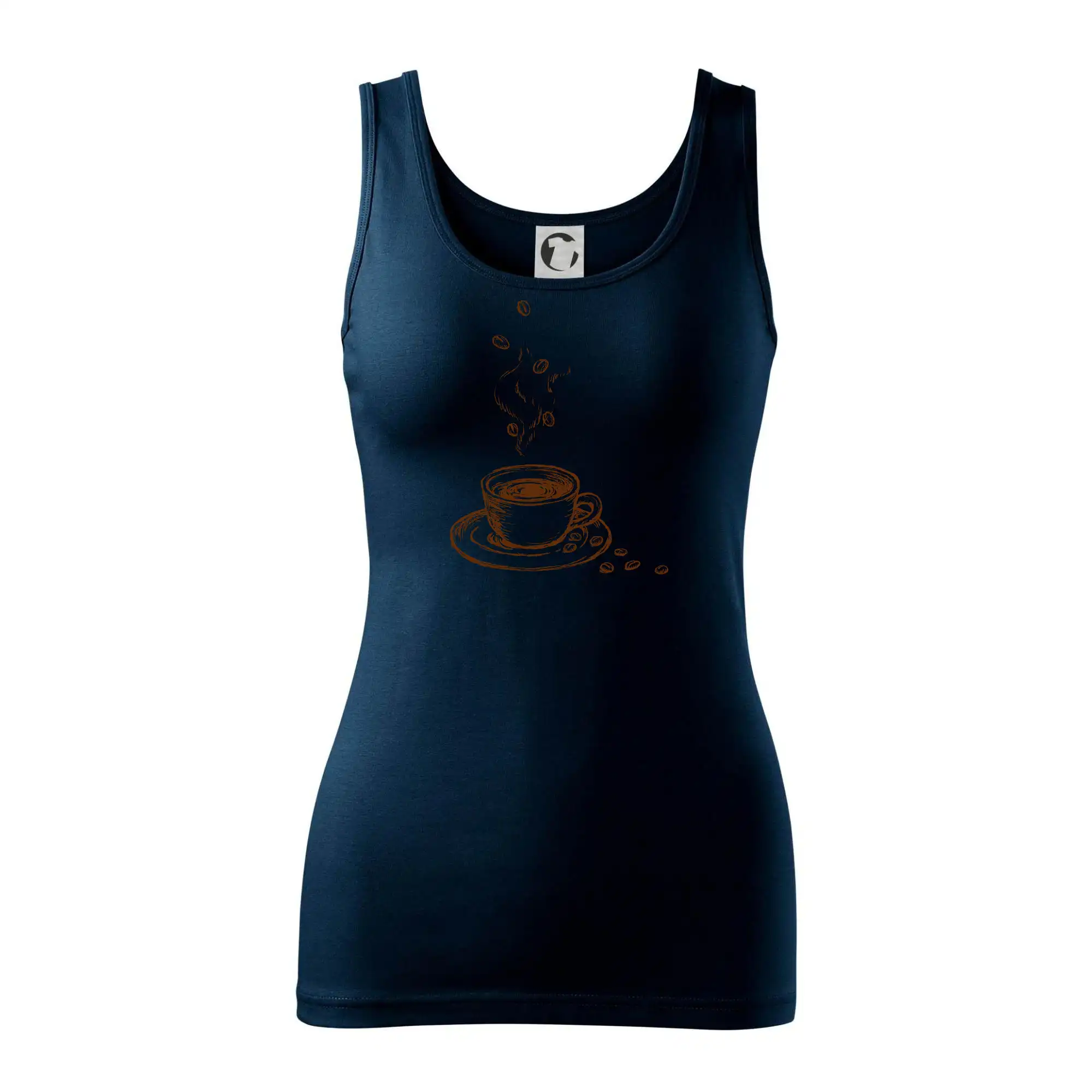 Hrnek plný čerstvé kávy