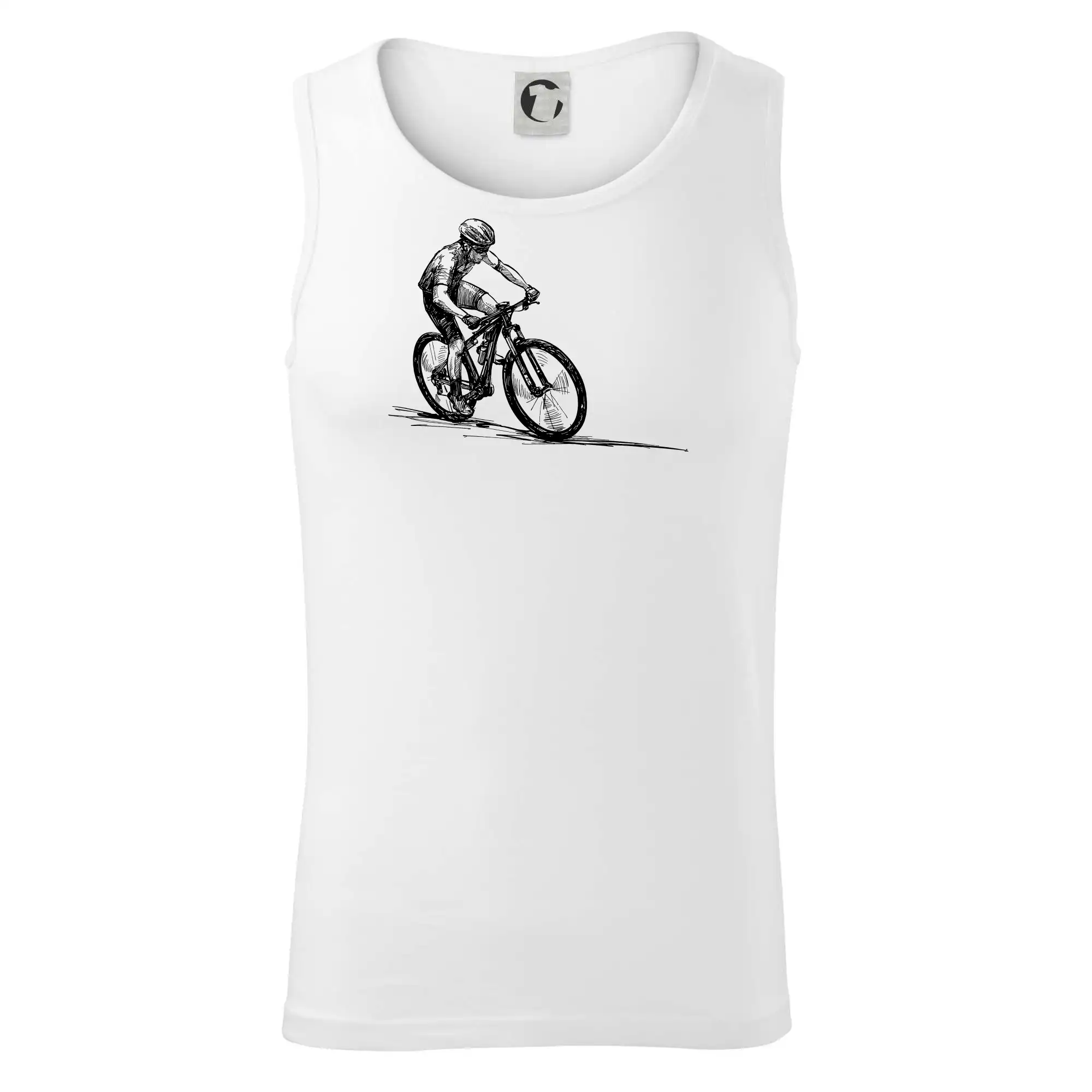 MTB kreslený cyklista