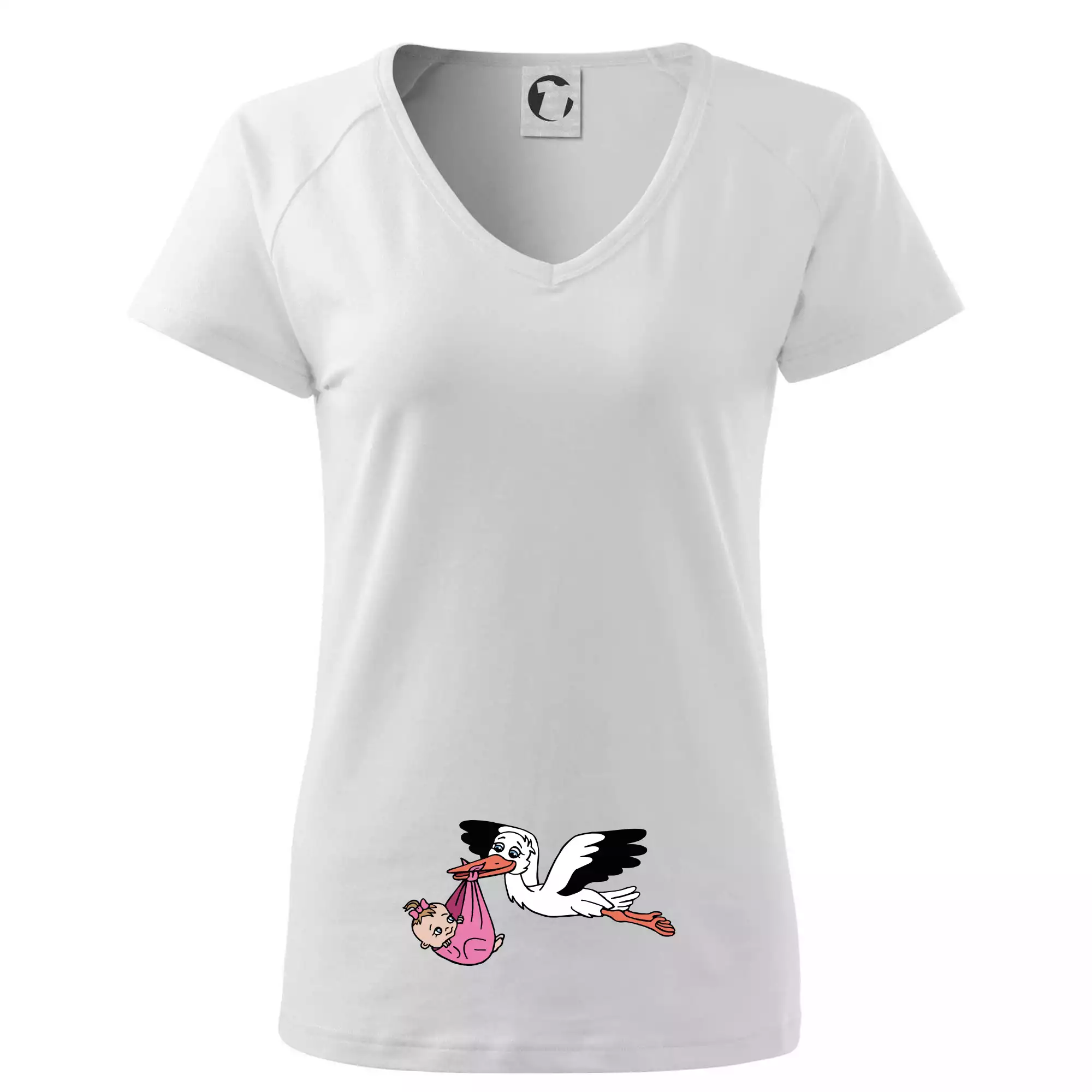 Čáp a miminko - holka (Hana-creative)