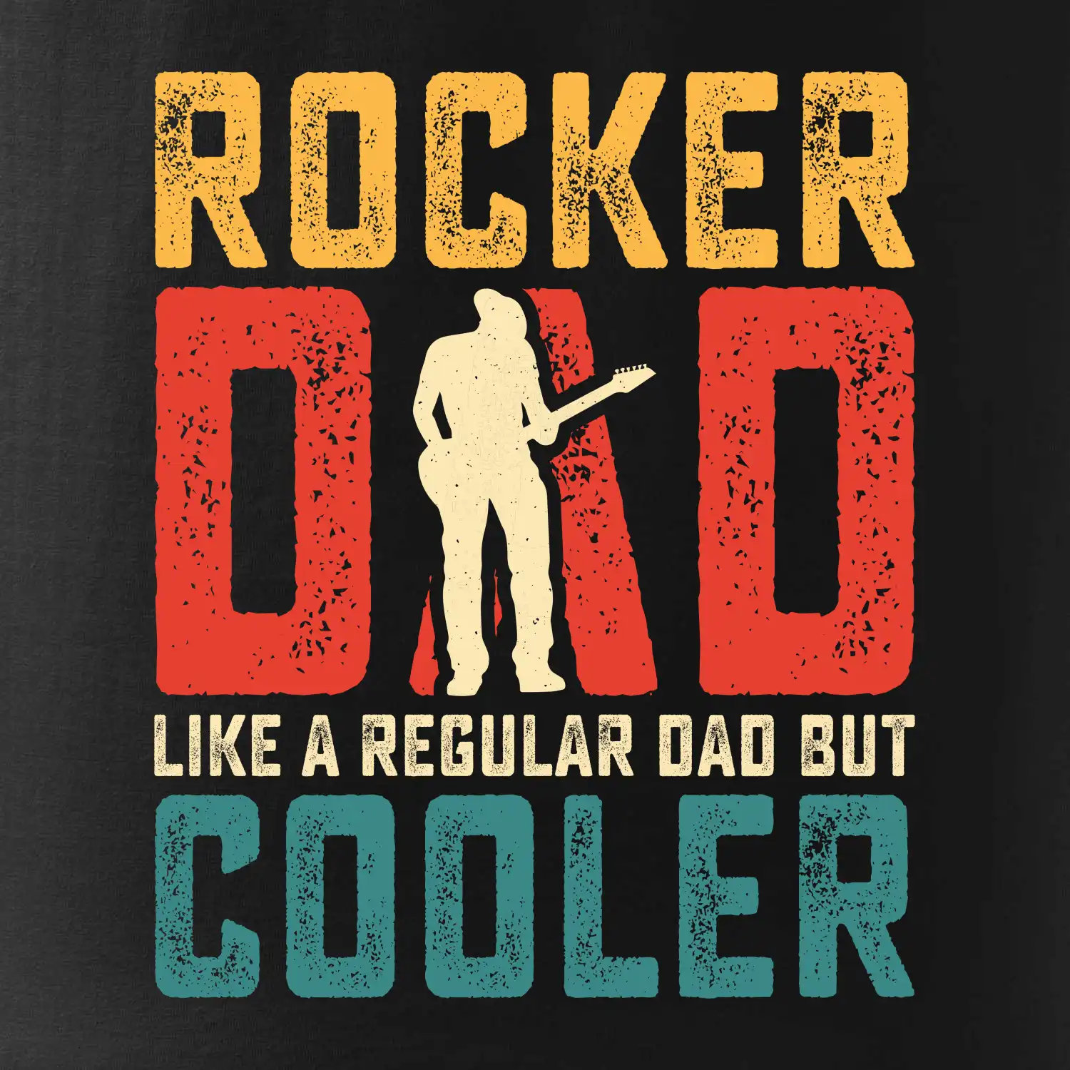 Rocker dad like a regular dad but cooler