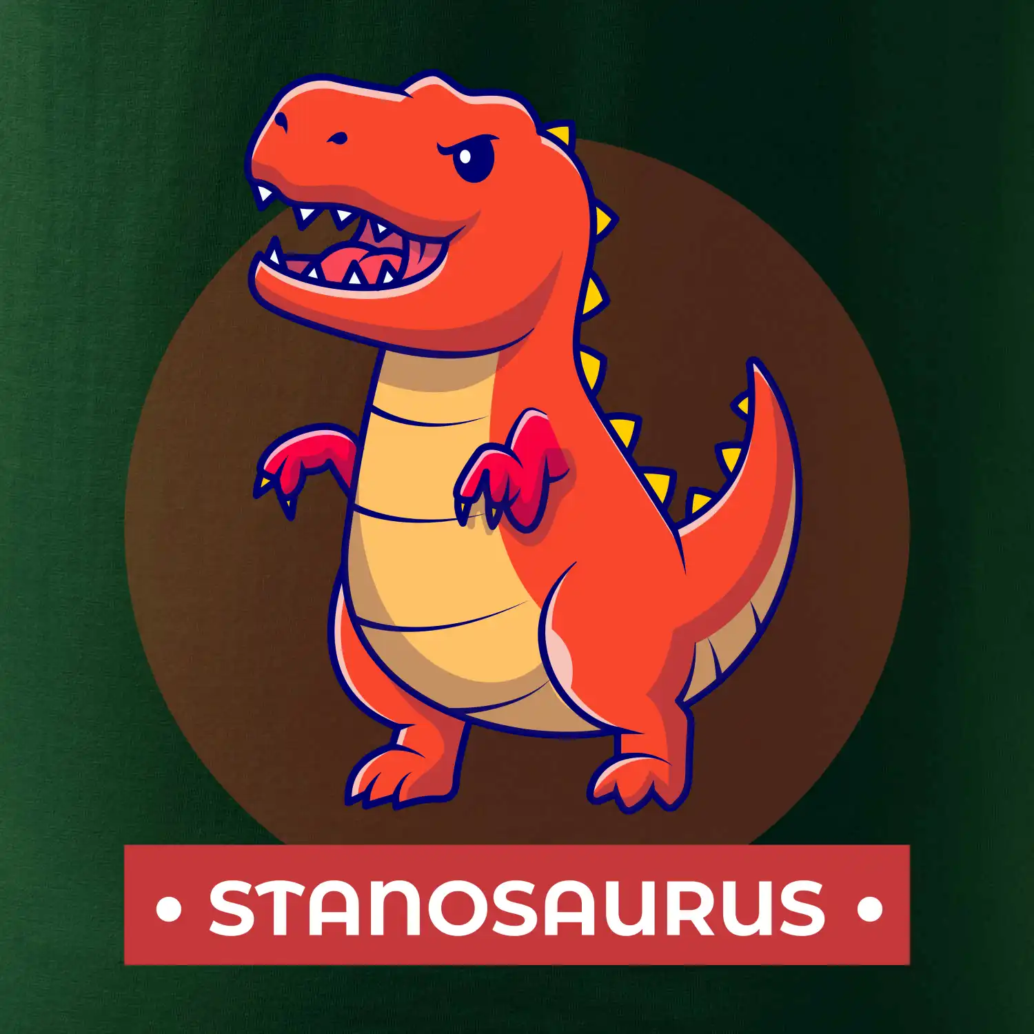 Dinosaurie mená - oranžový dinosaurus SK