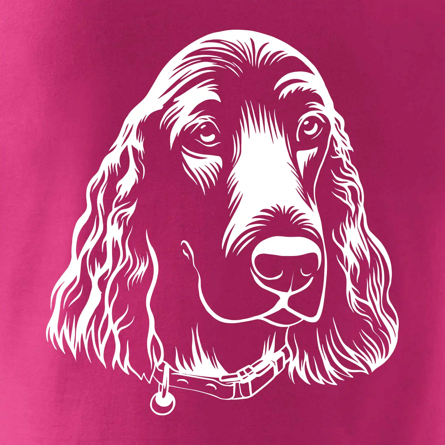 Kokršpaněl - hlava kreslená