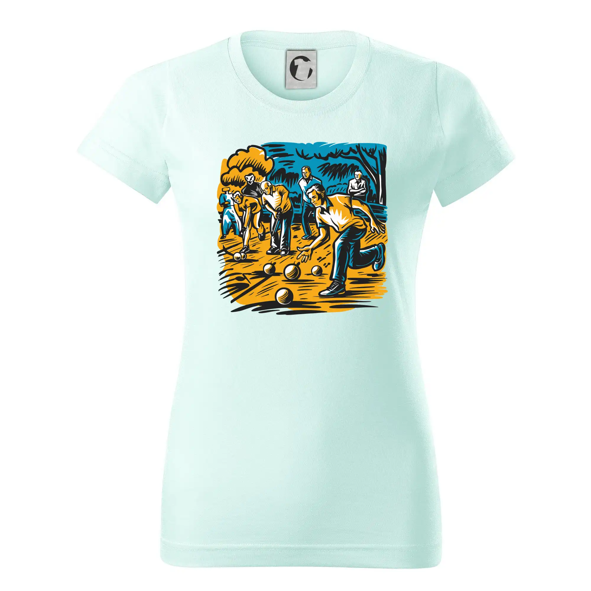 Petanque hra - modro oranžová