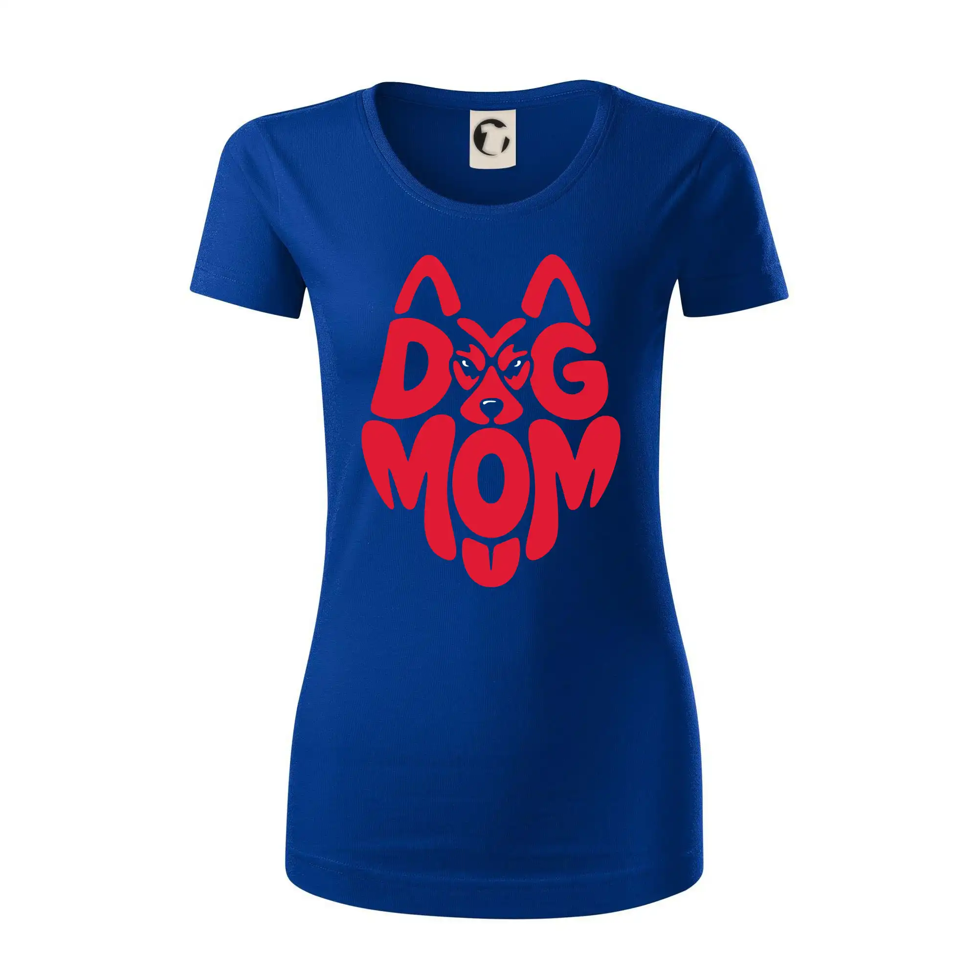 Dog mom nápis v hlavě