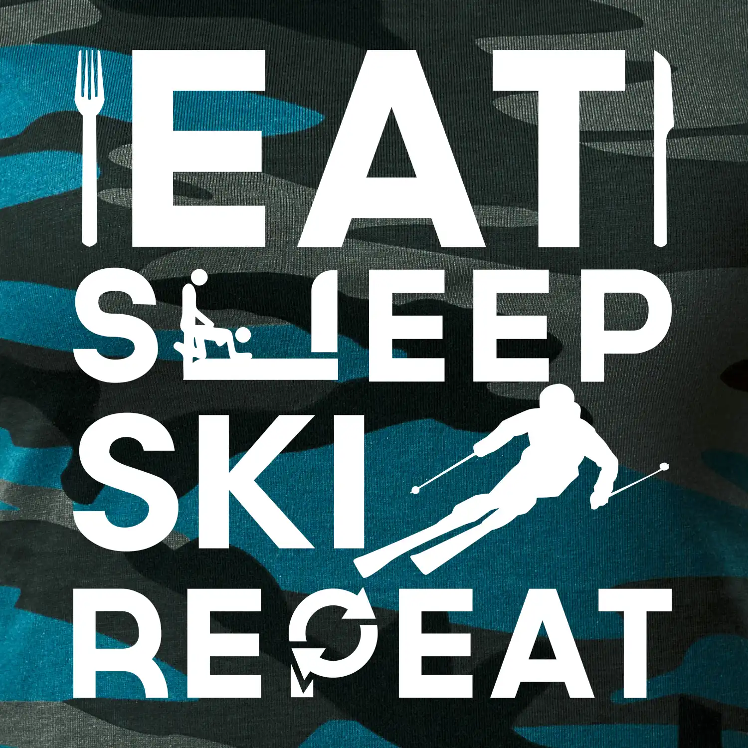 Eat sleep ski repeat