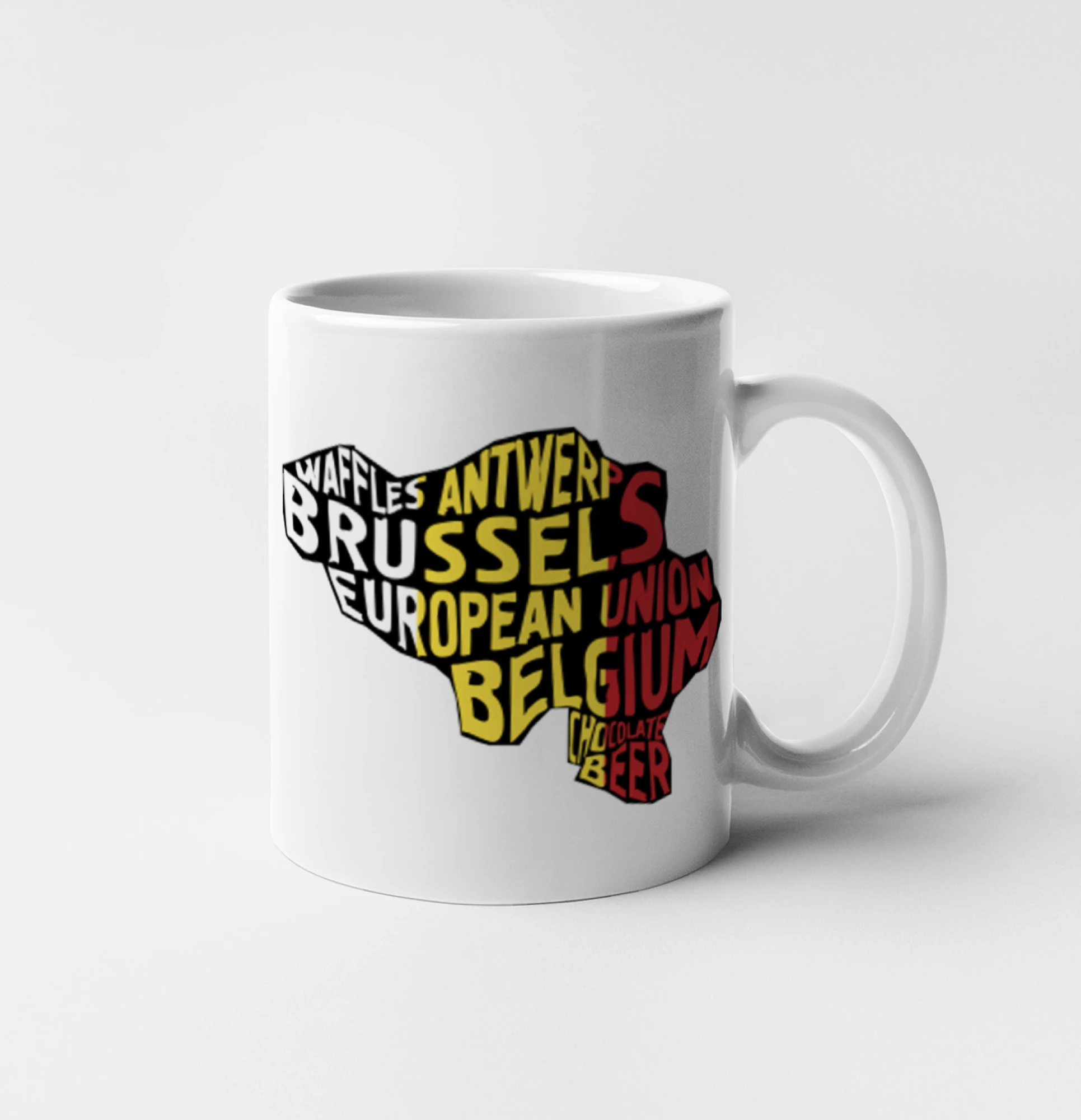 Mapy - názvy měst - Belgie