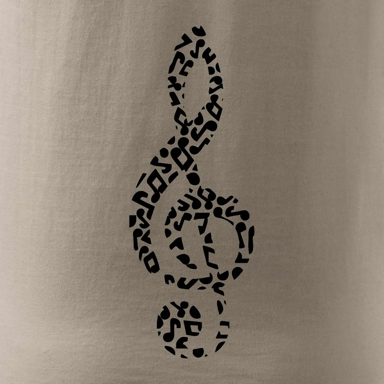 Houslový klíč z not