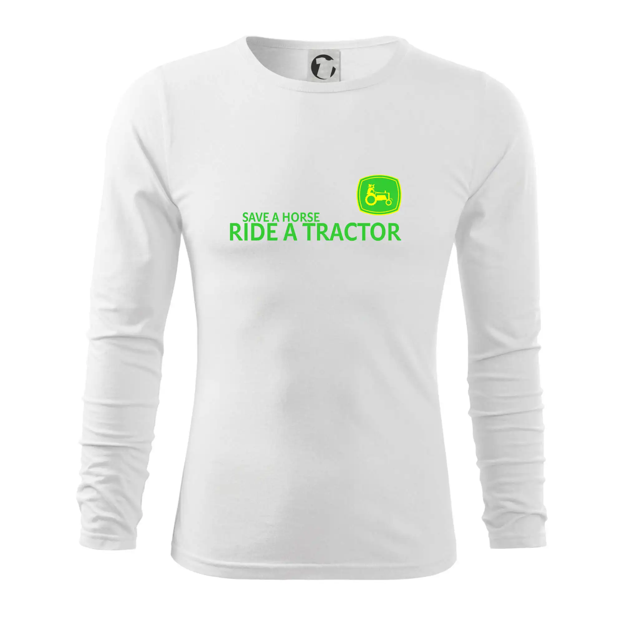 Save horse, ride tractor
