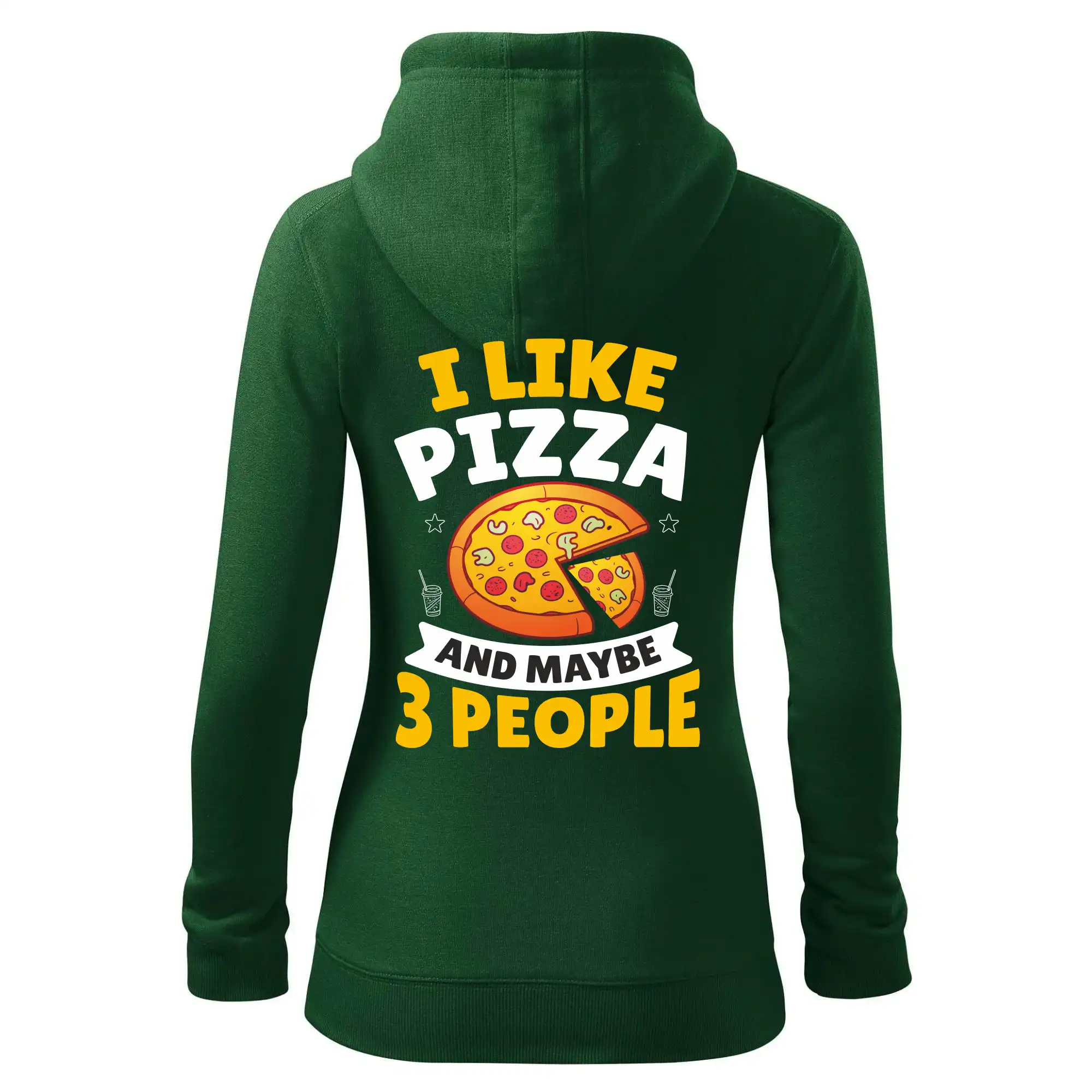 I like pizza and maybe 3 people