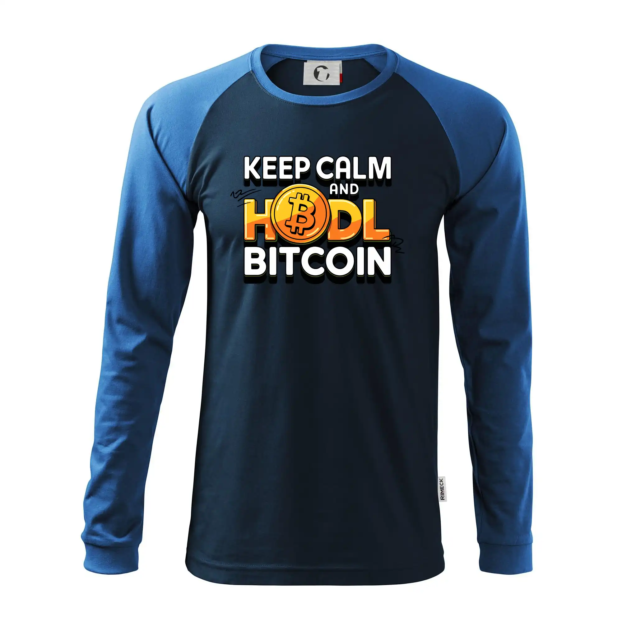 3D nápis Keep Calm and HODL Bitcoin