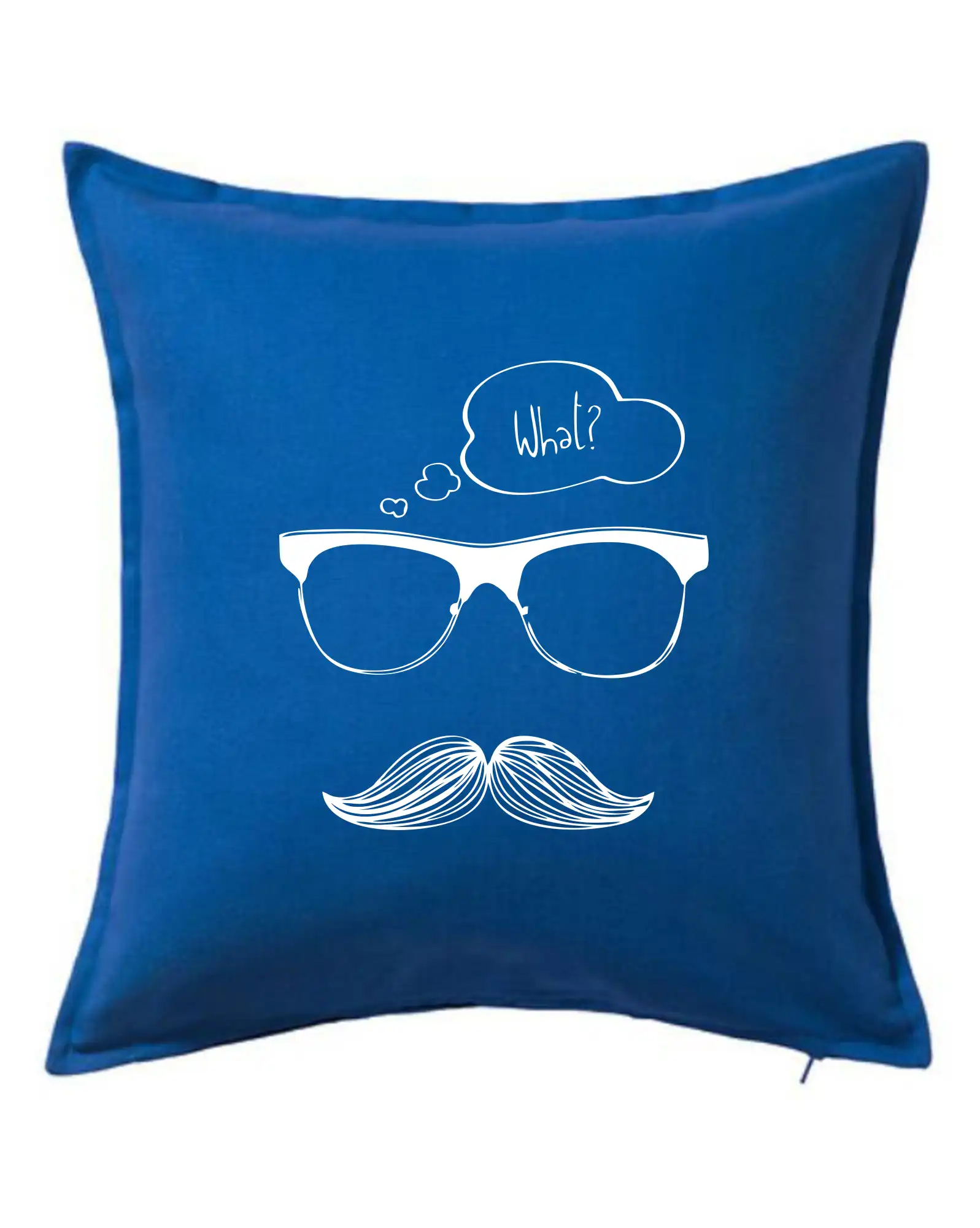 Tričká s fúzikmi - Mustache what? - Vankúš 50x50