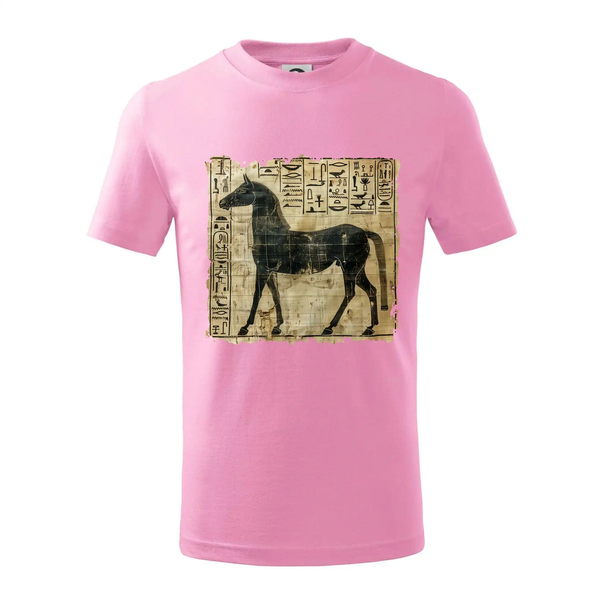 Tričká s koňmi - Egyptské hieroglyfy kôň - Tričko detské bavlnené