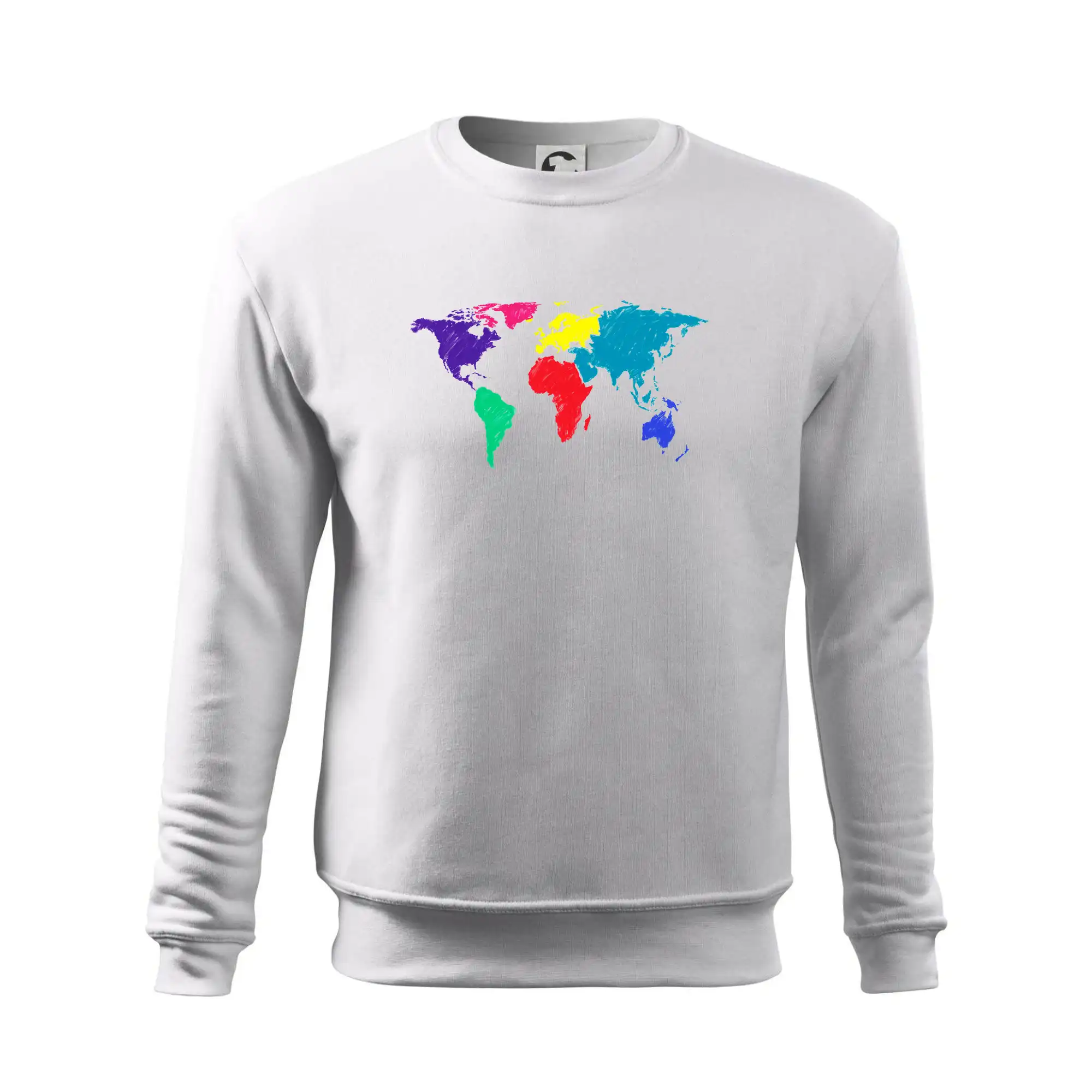 Světové kontinenty bez názvů - barevné