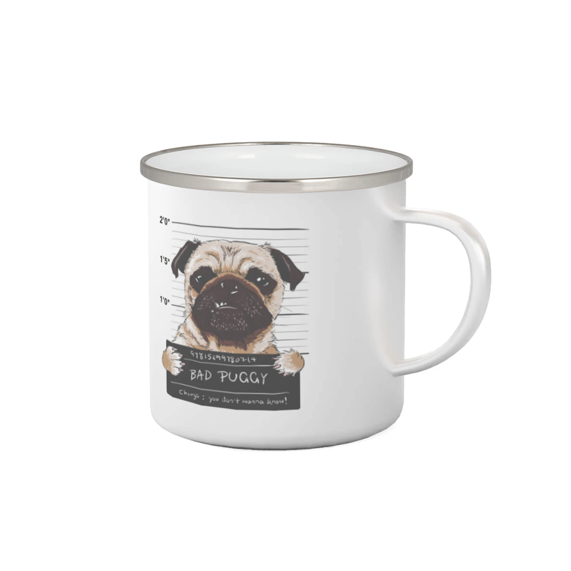 Mops na tričku - Mops - Bad Puggy - Plecháčik