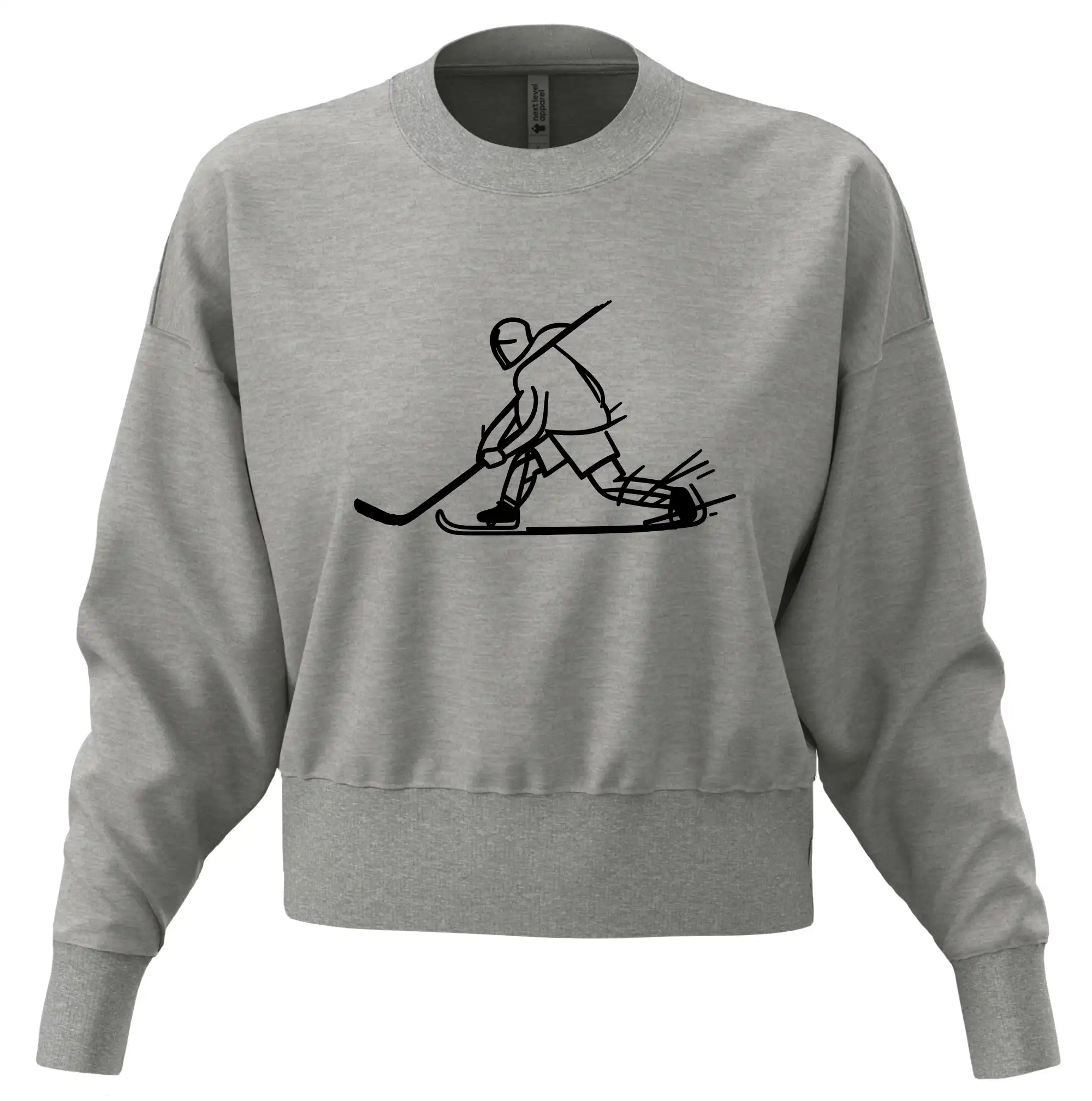 Kreslený hokejista tučnou fixou