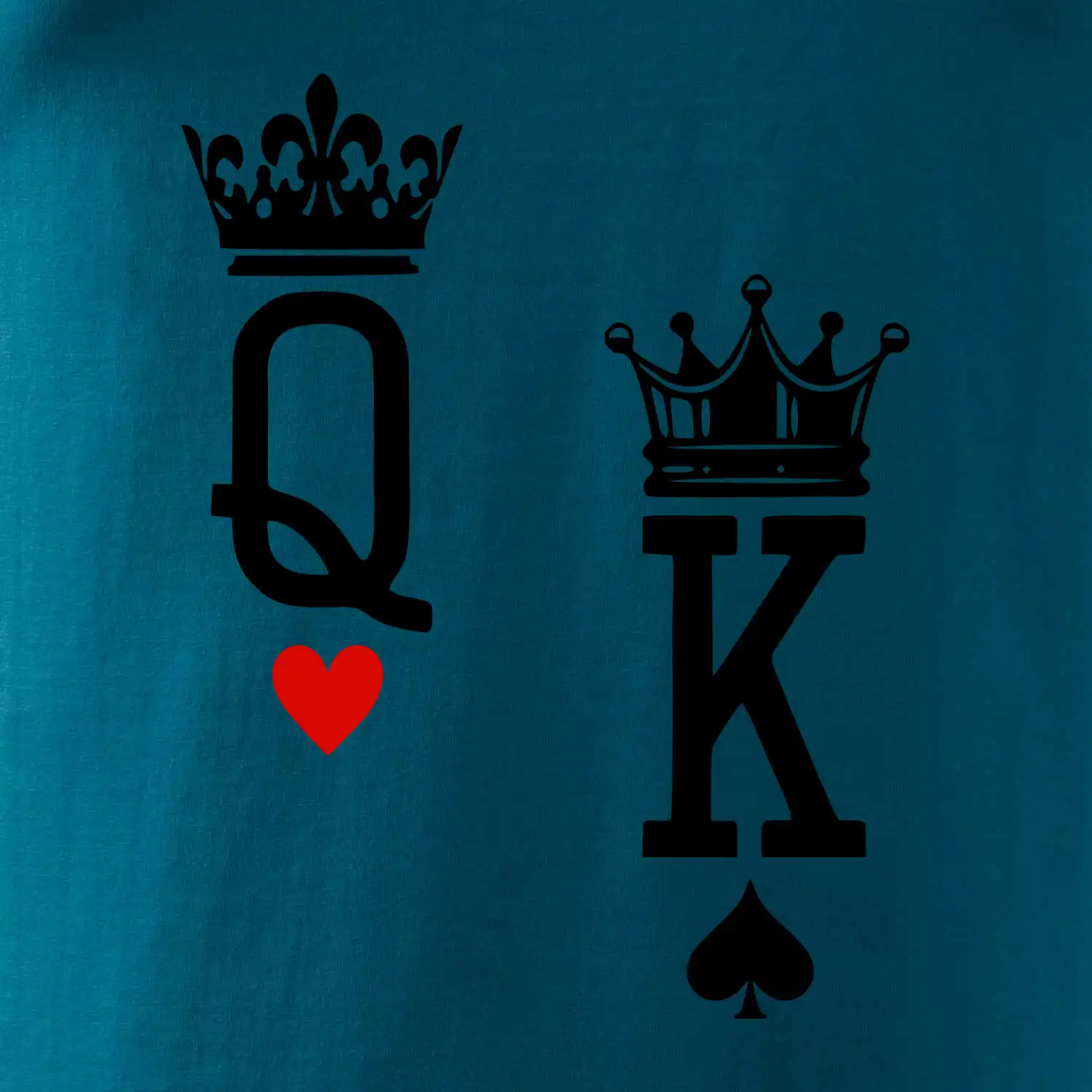 King & Queen logo na prso