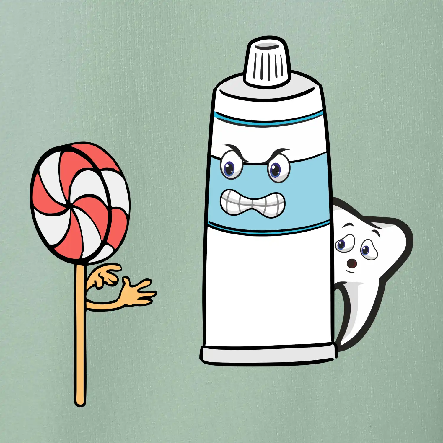 Lízátko pasta zuby