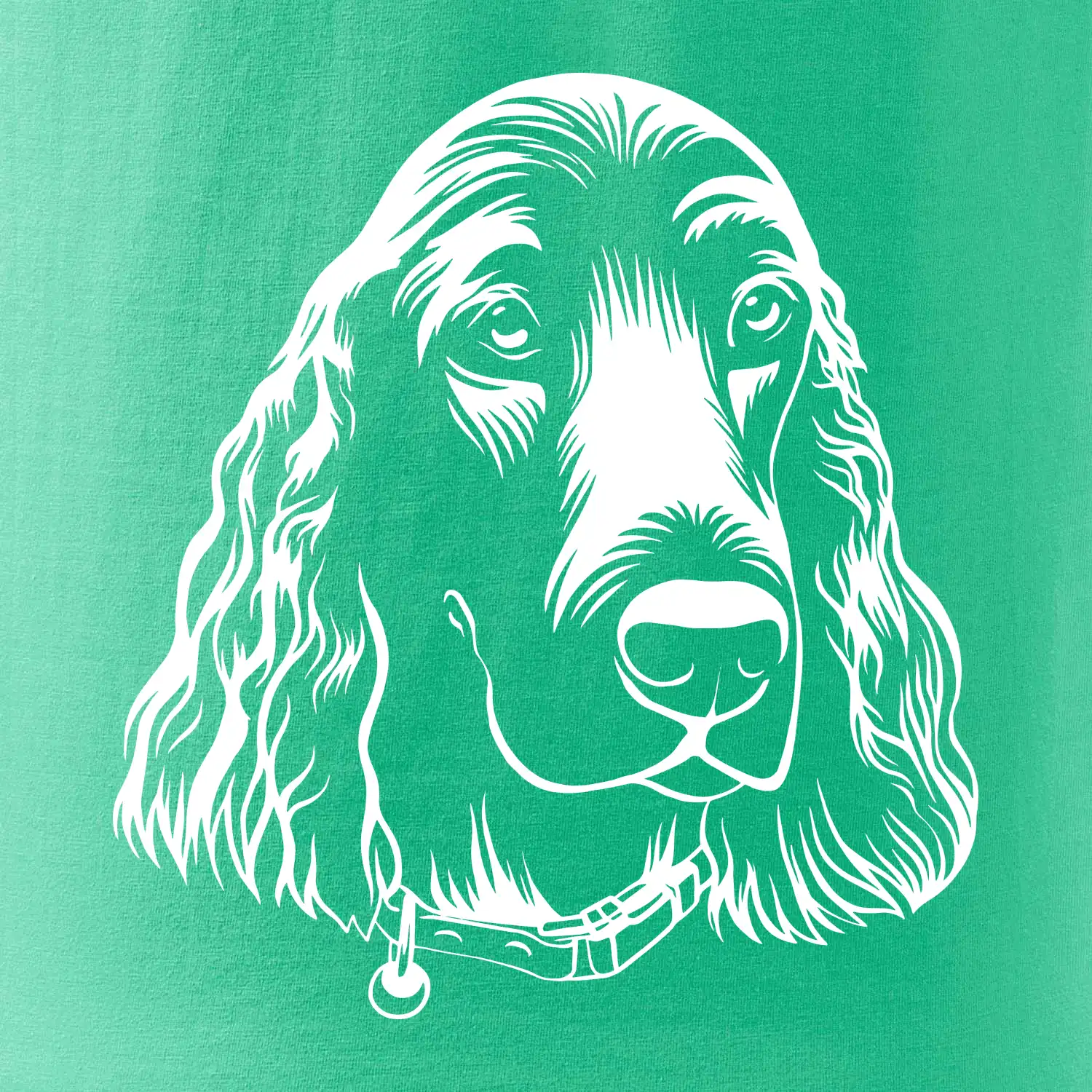 Kokršpaněl - hlava kreslená