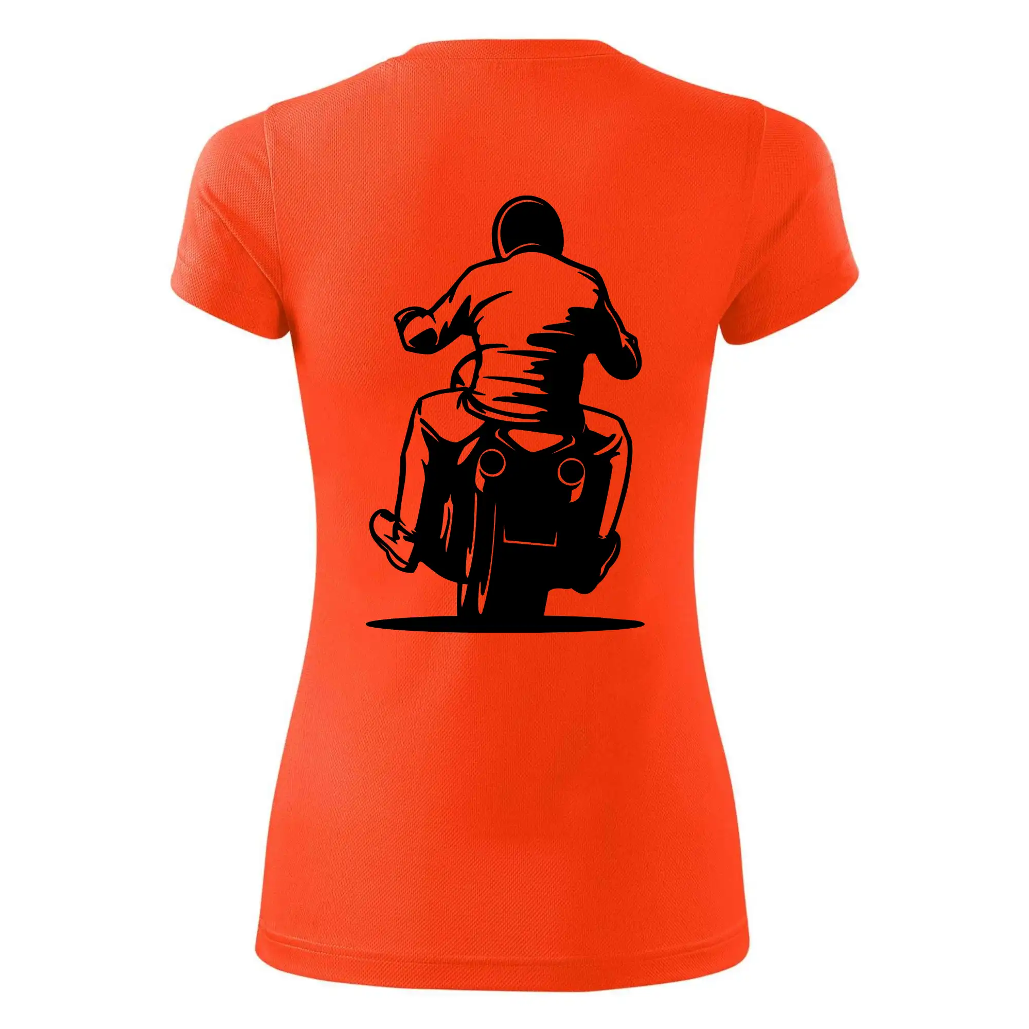 Motorkář na zádech - chopper