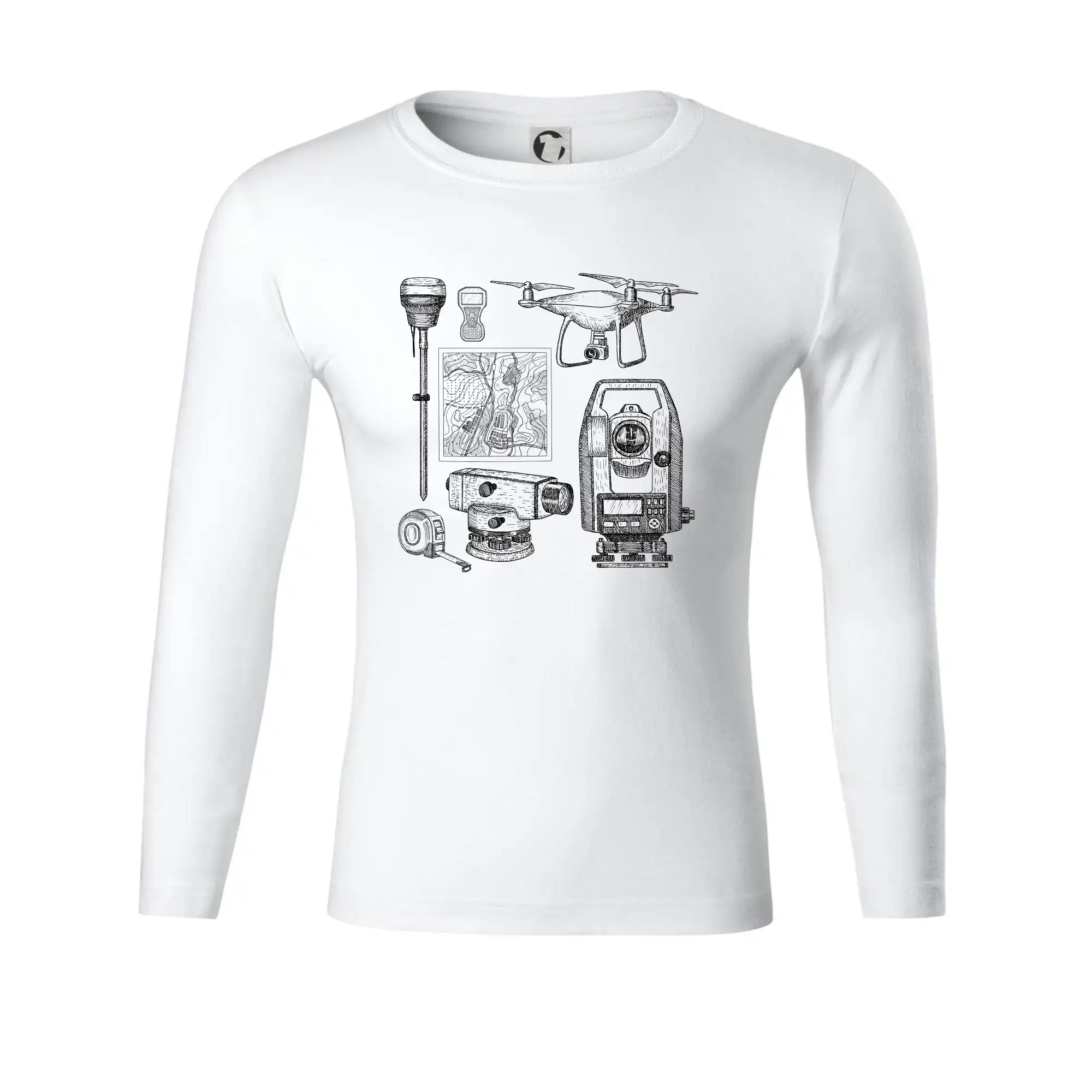 Geodet teodolit dron