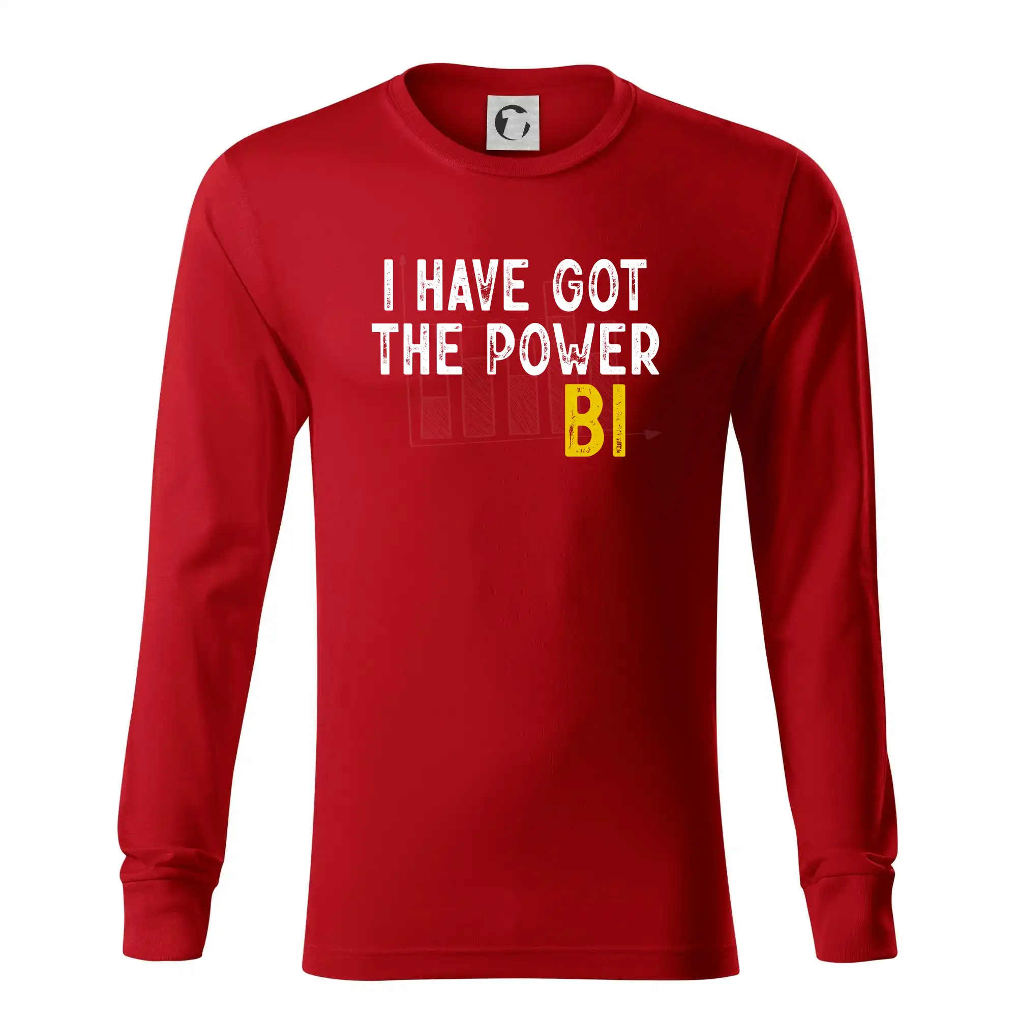 Tričká pre ajťákov - I have got the power bi - Tričko s dlhým rukávom LS R05