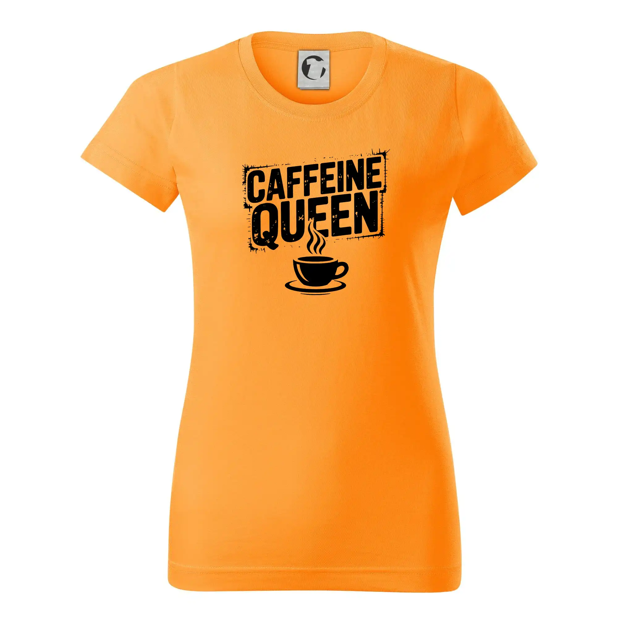 Motívy pre baristu a milovníkov kávy - Caffeine Queen - Dámske tričko basic - ľahko voľnejšie a dlhšie