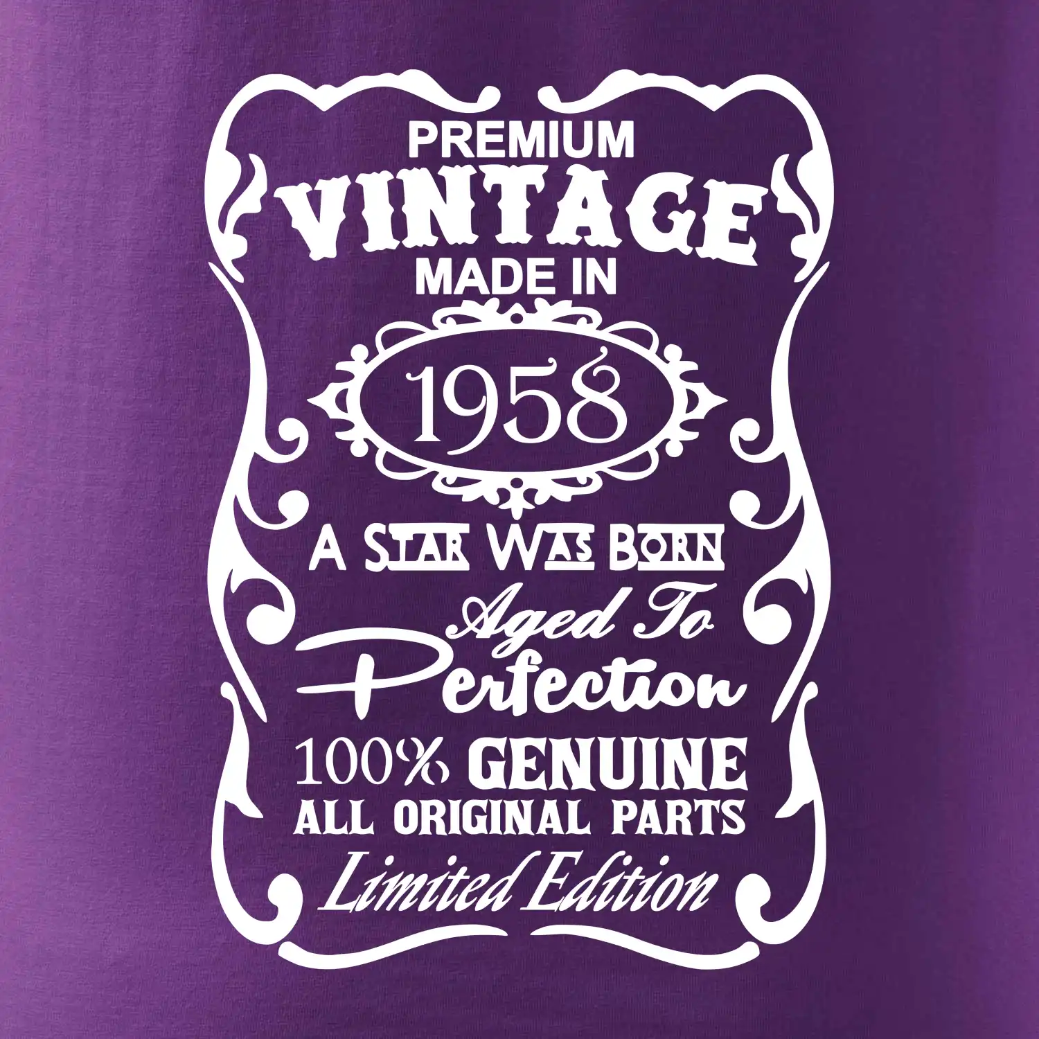 Vintage Etiketa - 1958