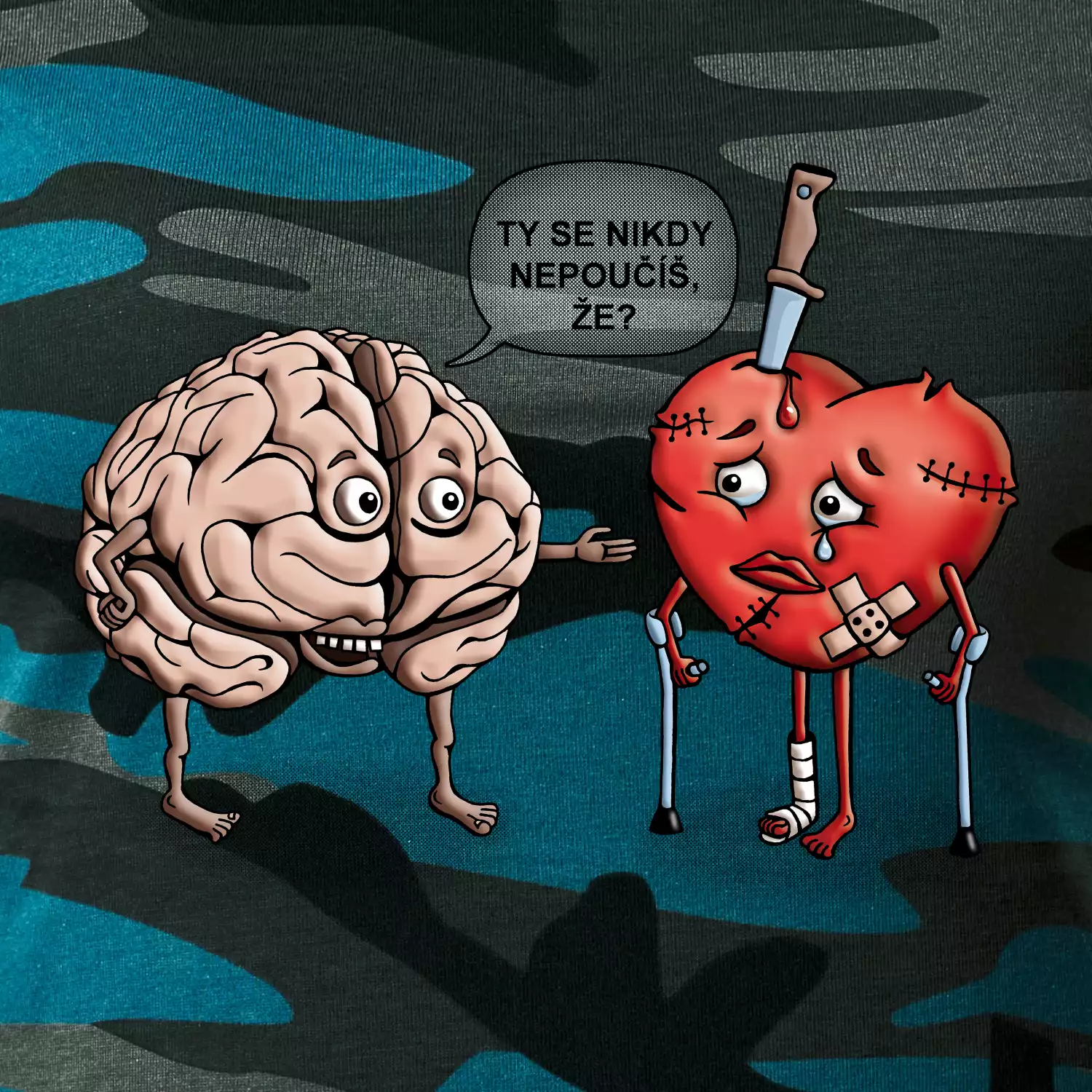 Mozek a srdce - poučení (Hana-creative)