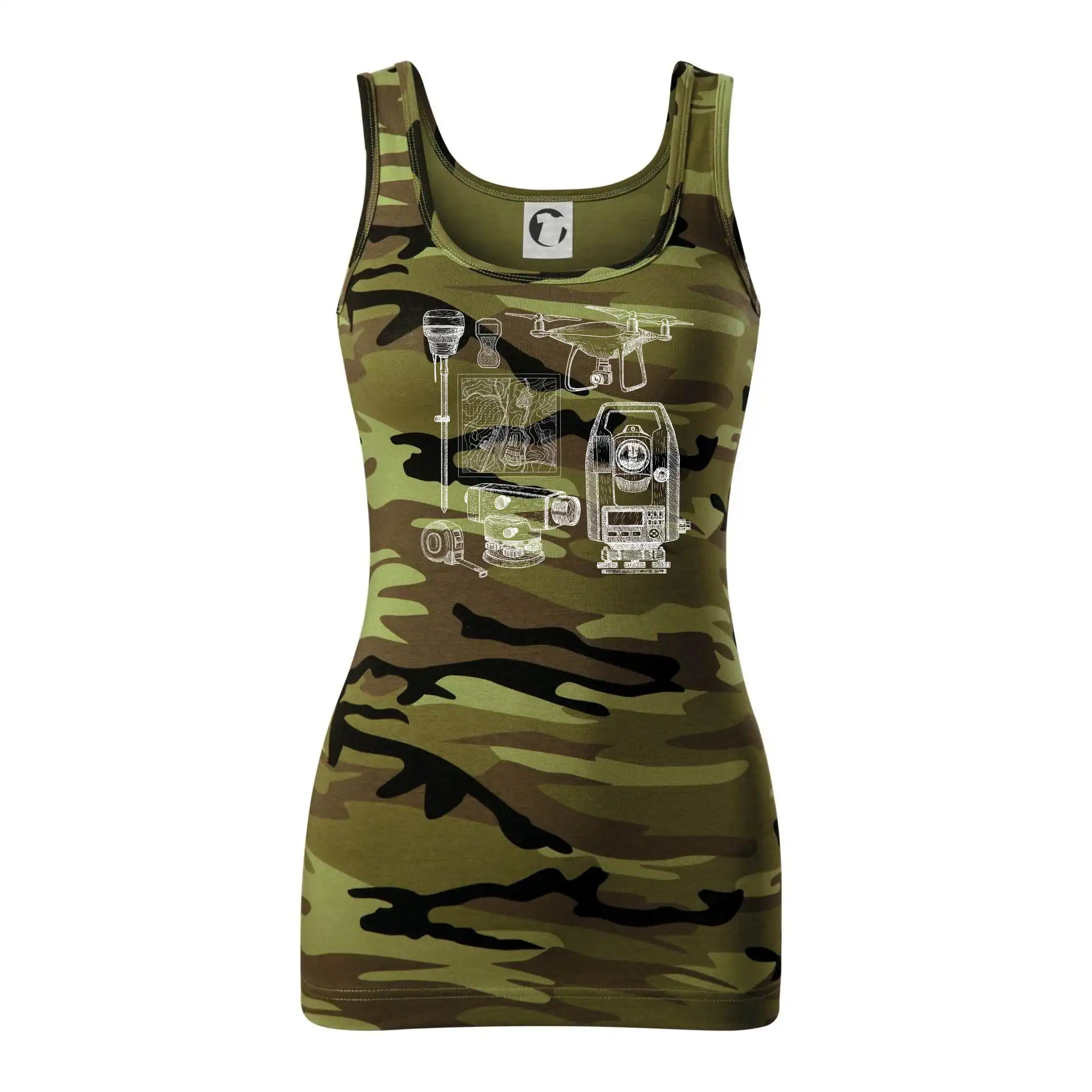 Geodet teodolit dron