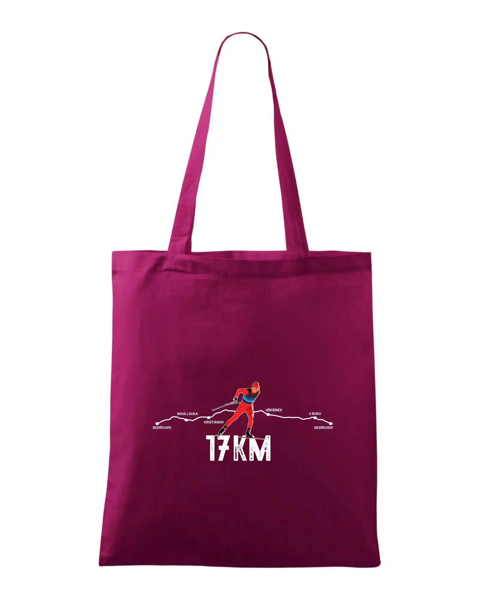 Lyže a Snowboard - 17km po Jizerkách - Taška bavlnená