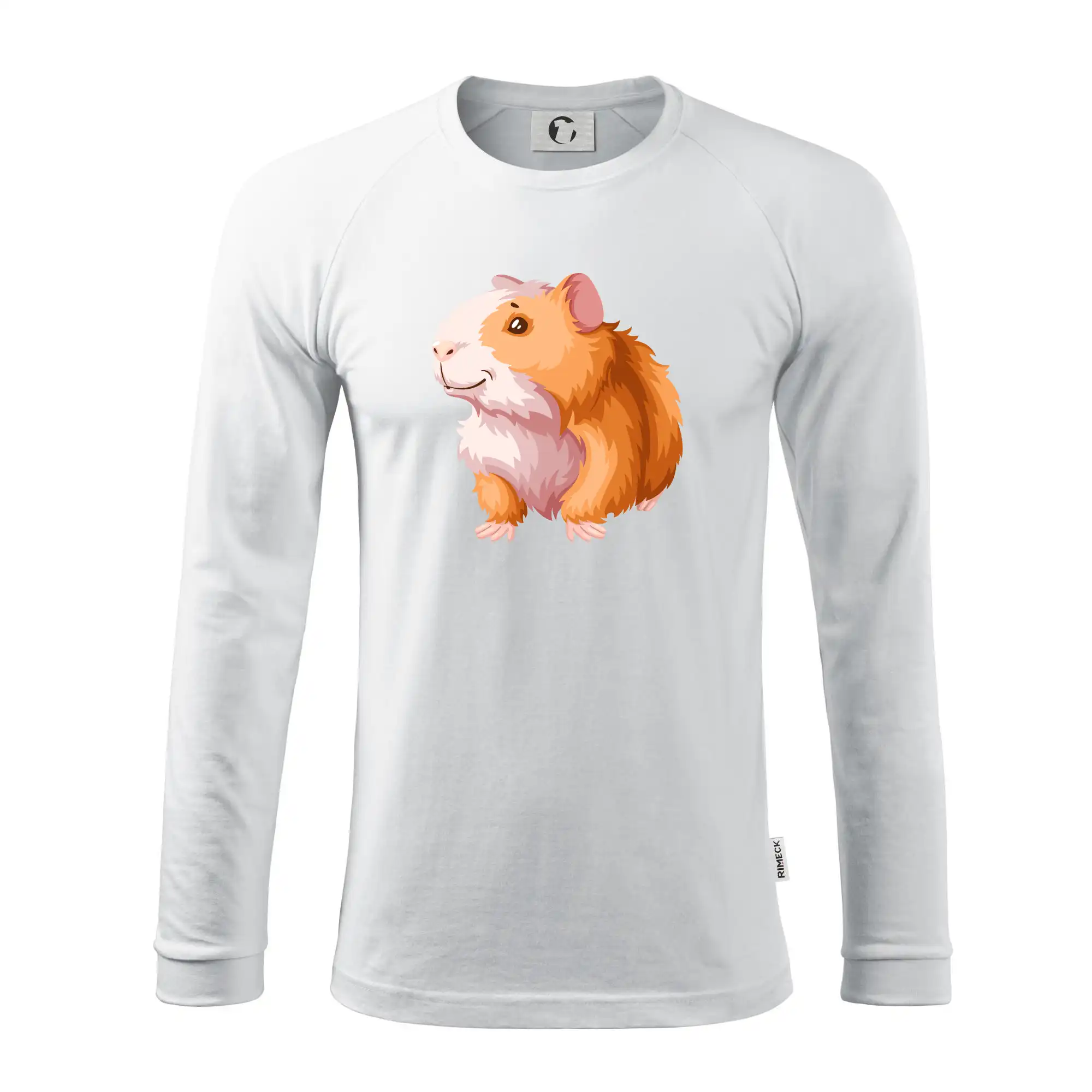 Morče - kreslené, bílo oranžové