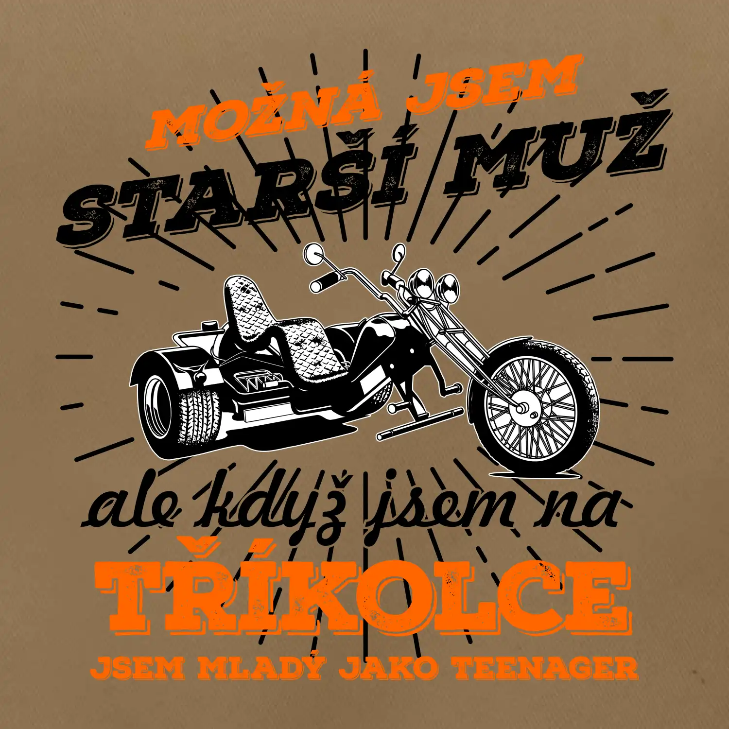 Možná jsem starší muž - tříkolka