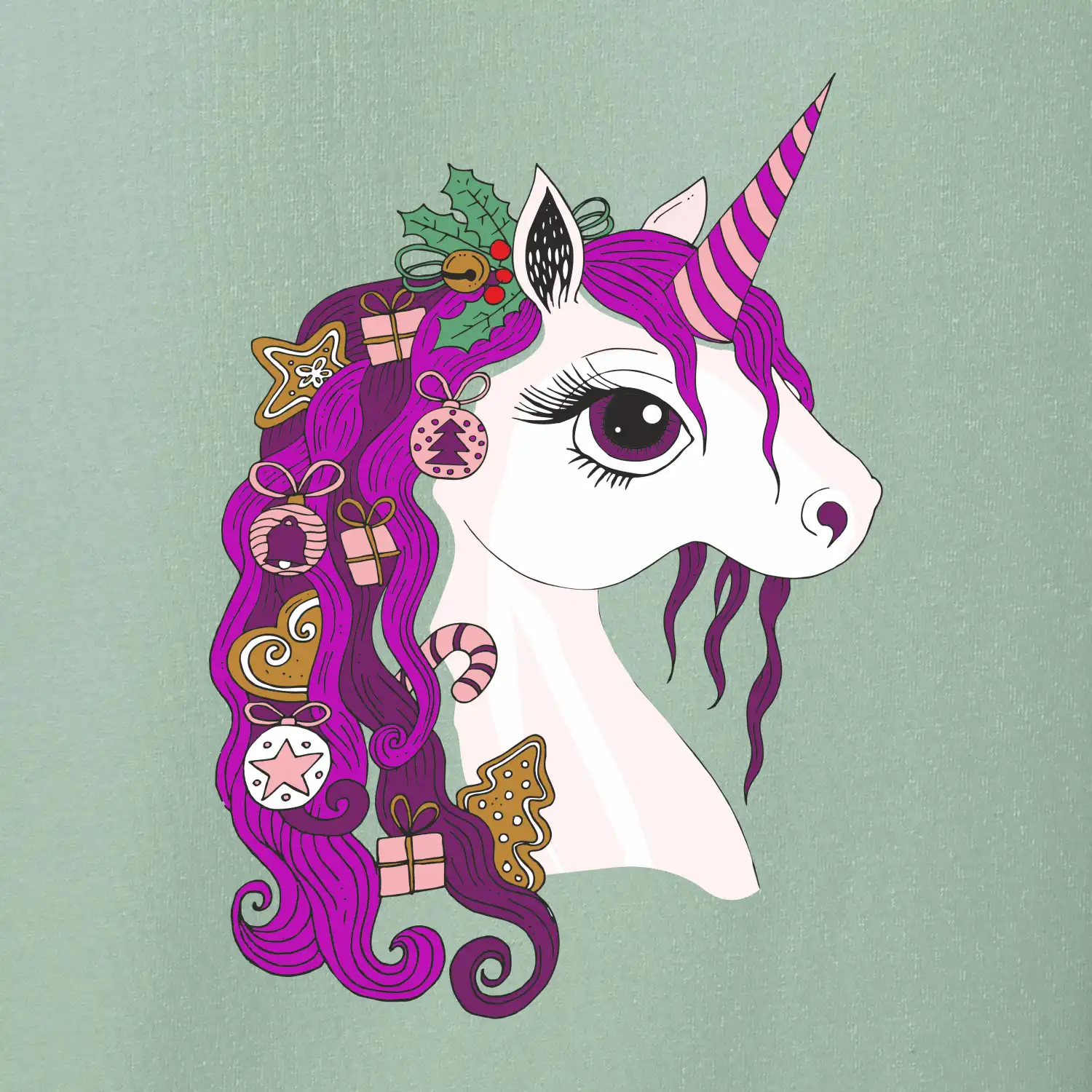 Vánoční jednorožec