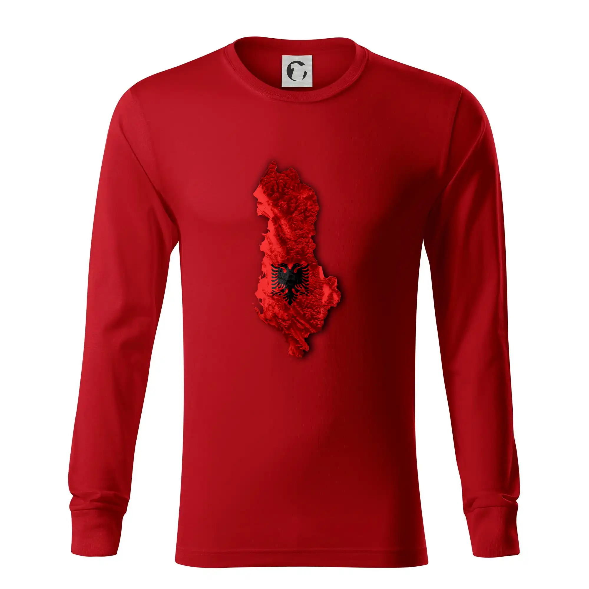 Mapa Albánie reliéf hor