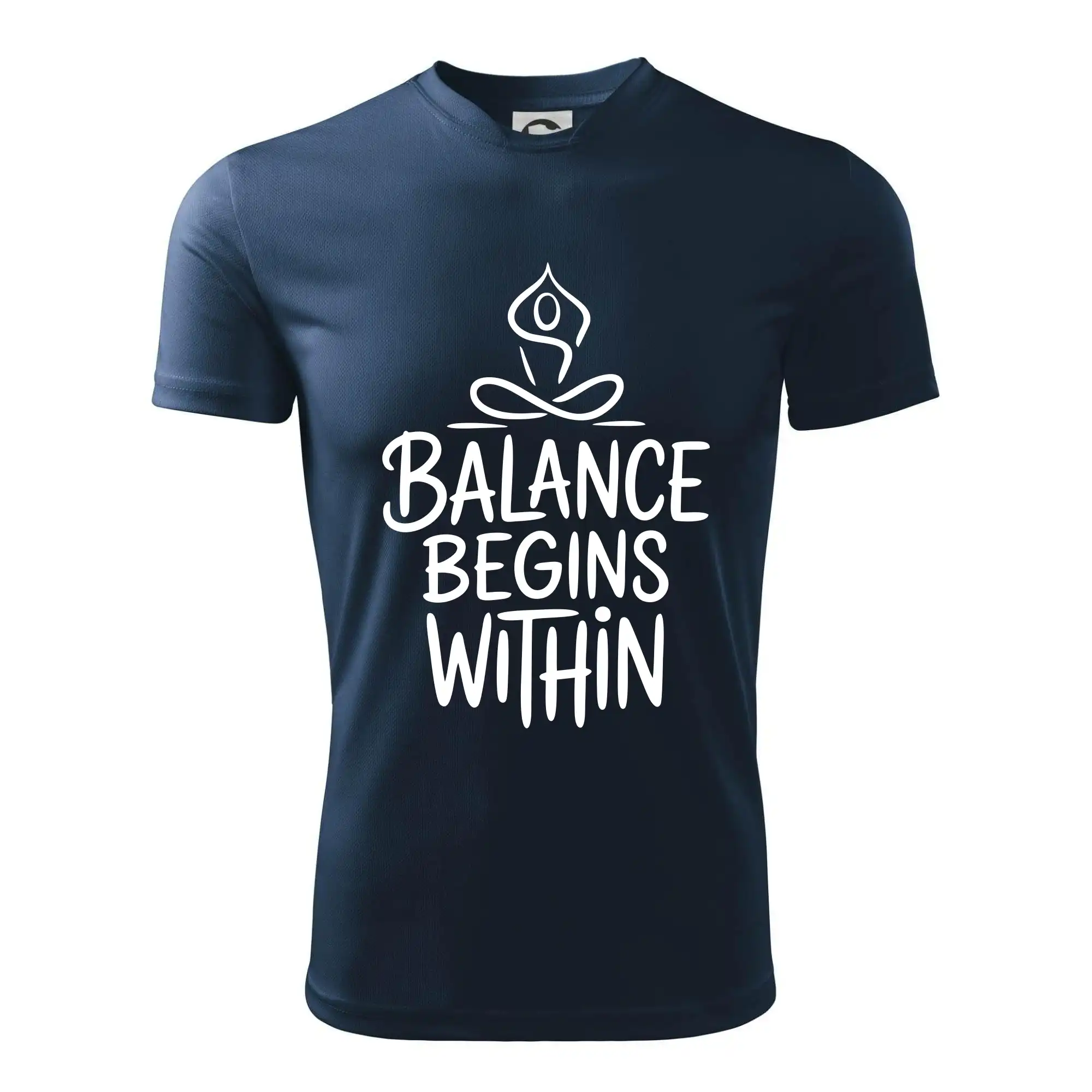 Balance begins within nápis
