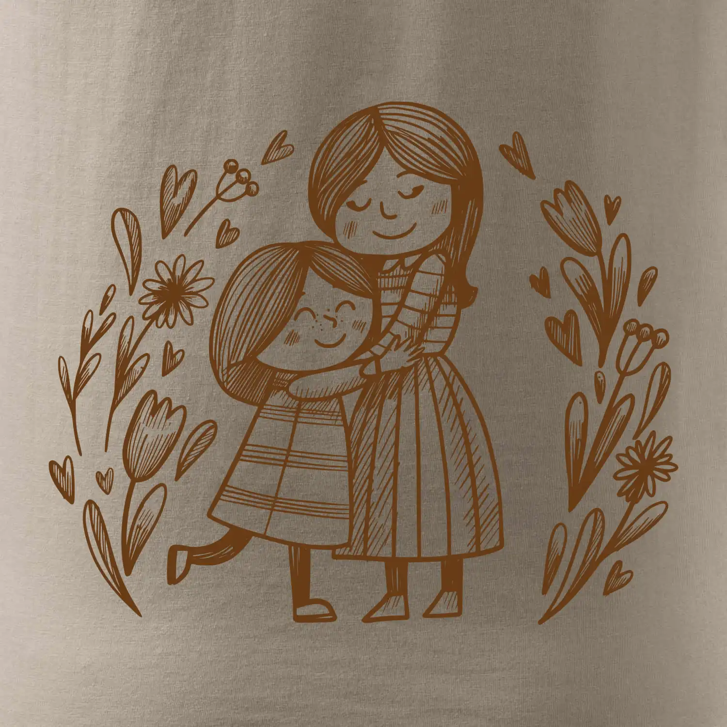 Matka a dcera v objetí