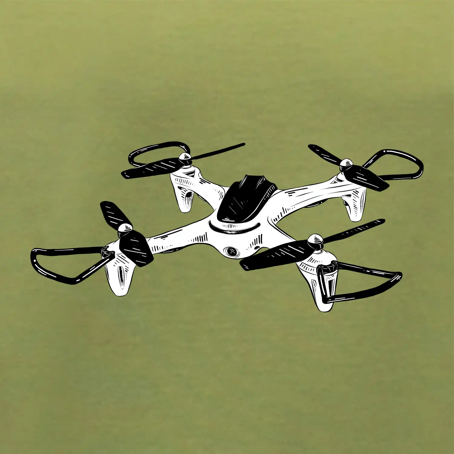 Dron kresba
