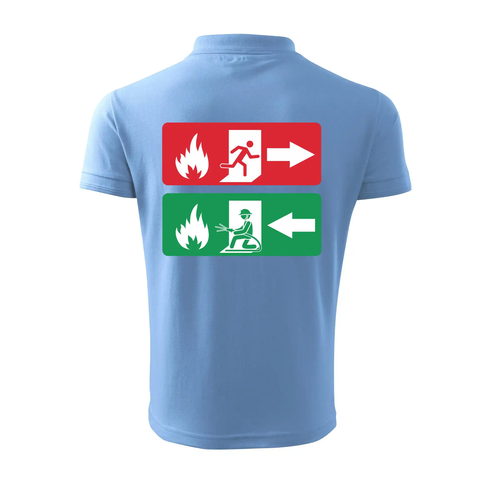 Lidé utíkají, hasiči přibíhají