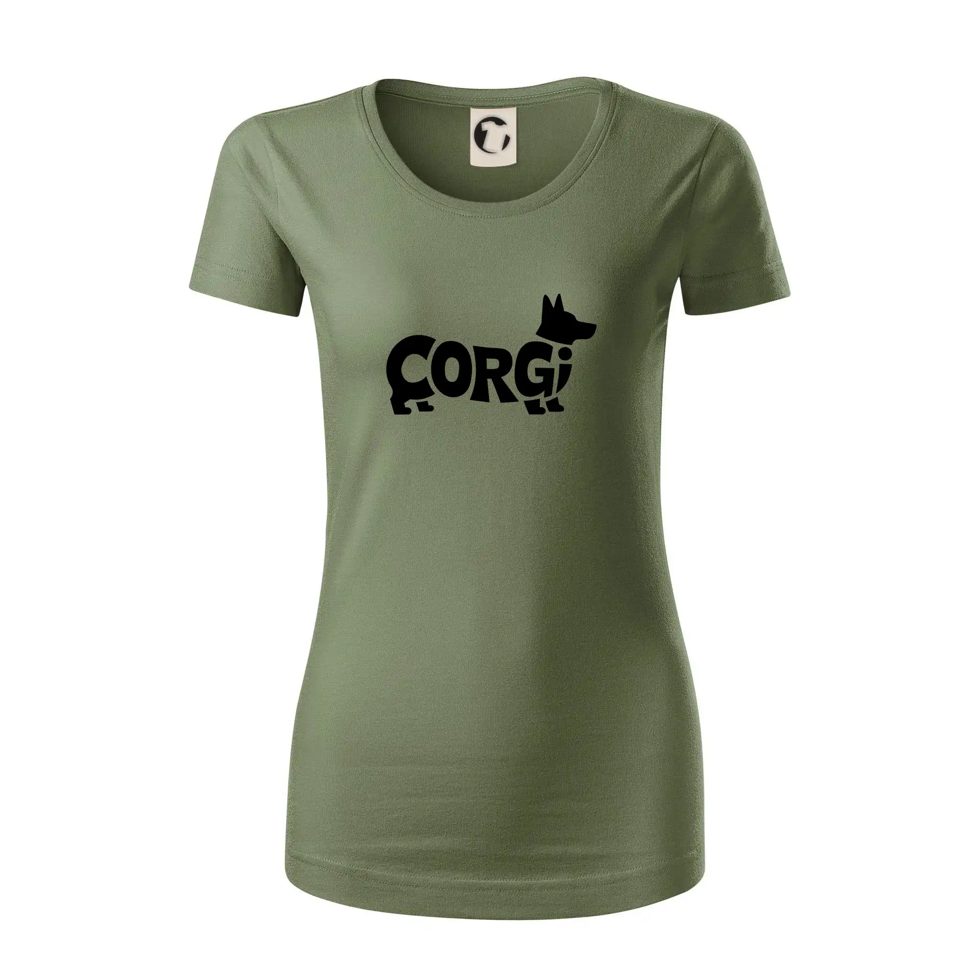 Corgi nápis v těle