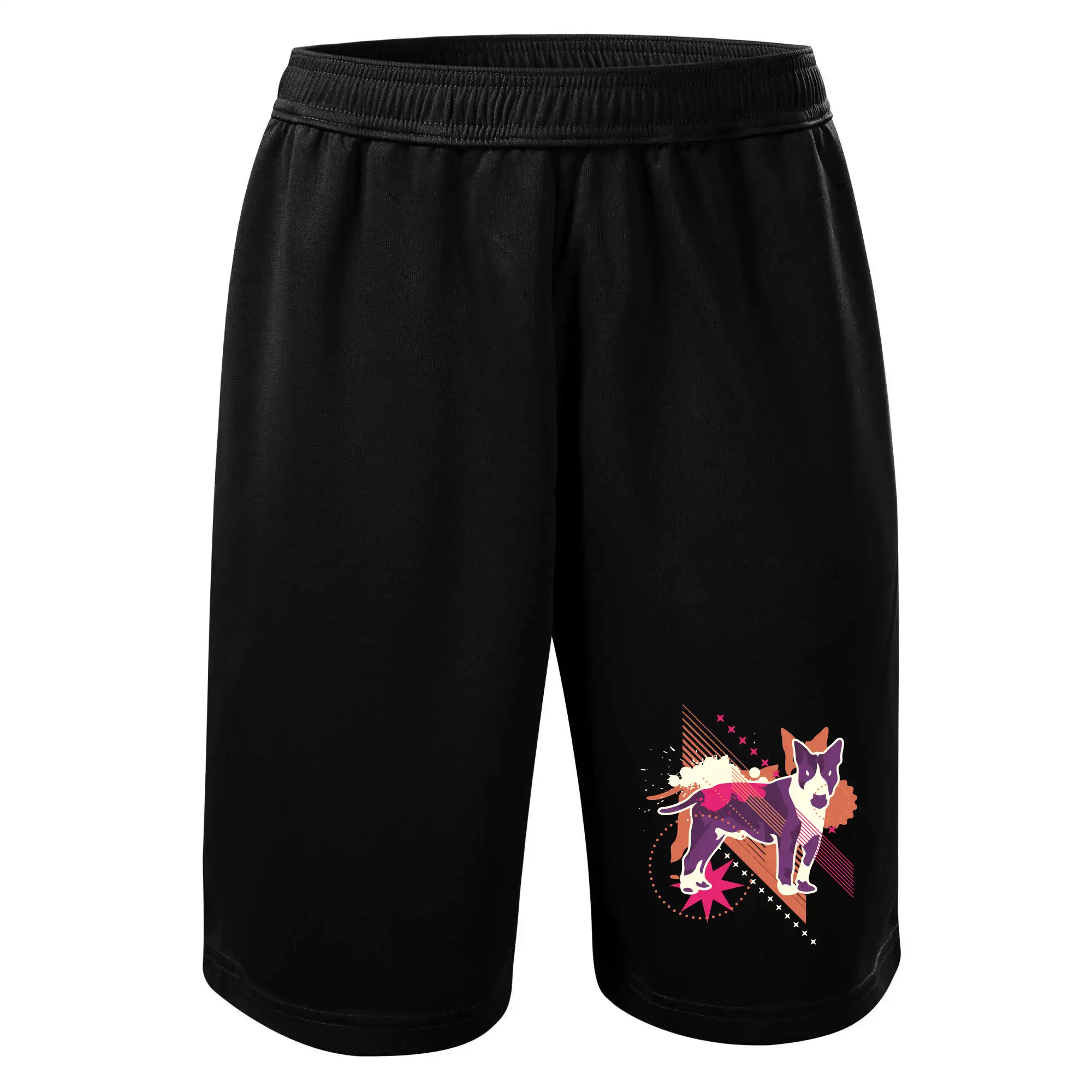 Pes abstrakce fialový