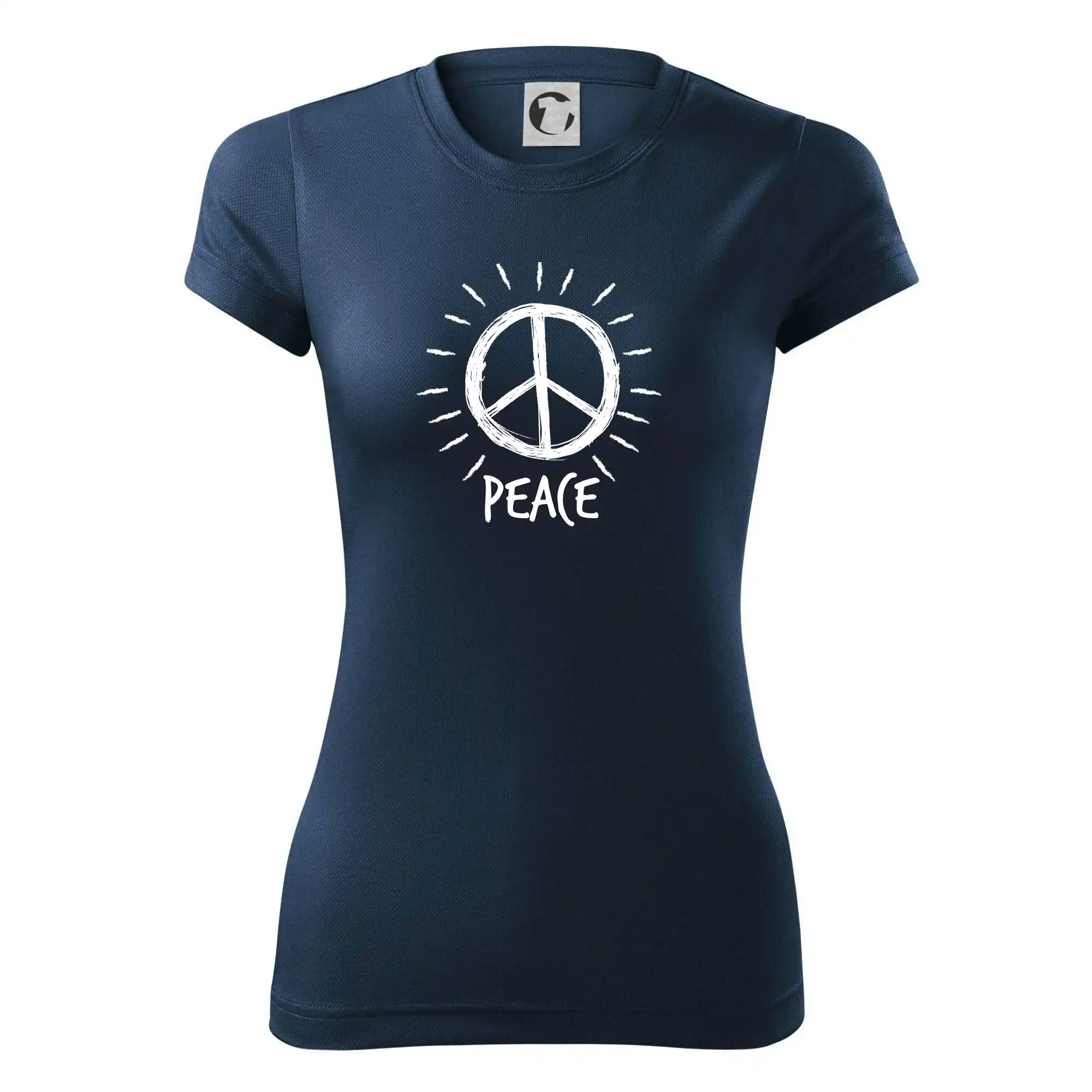 Peace symbol černobílý