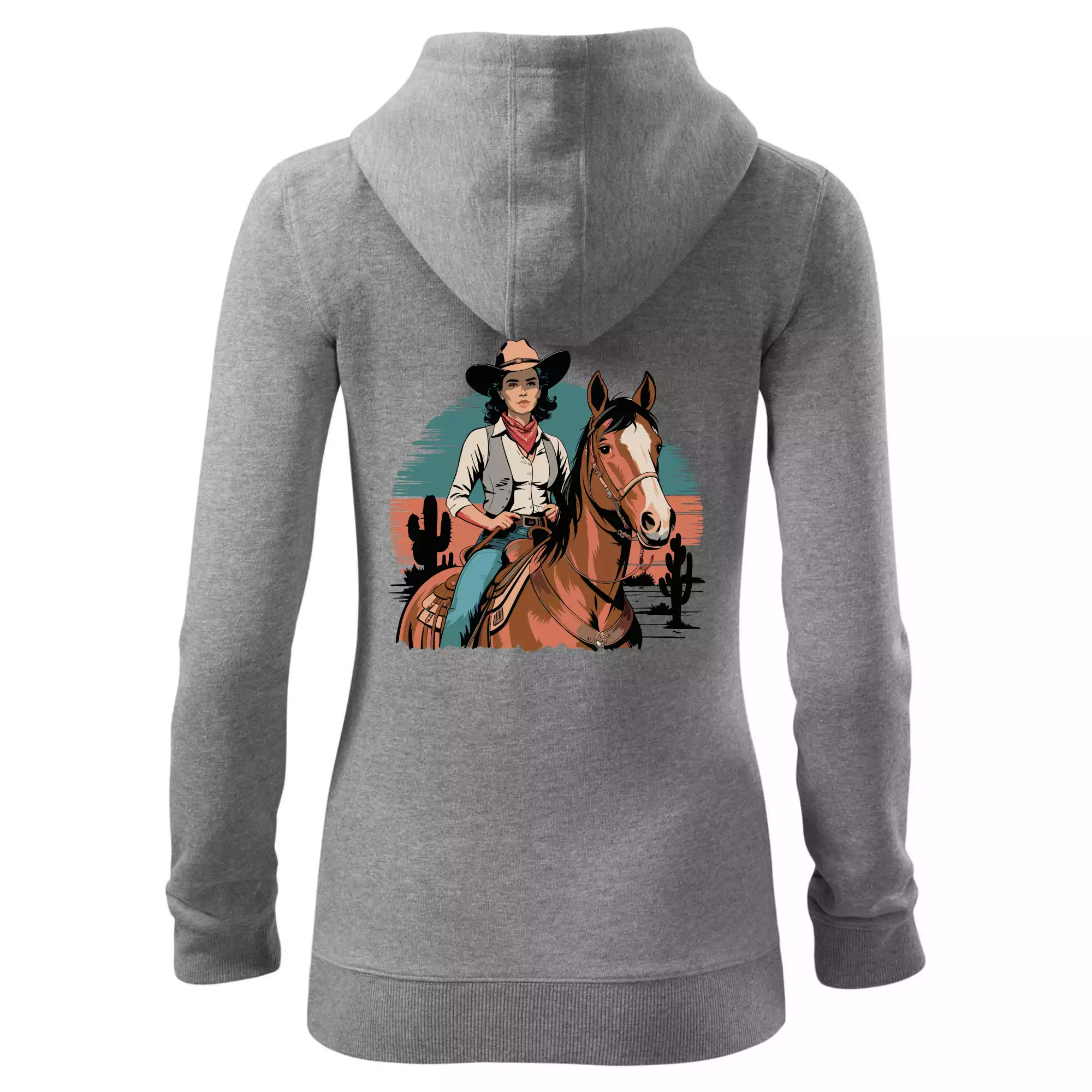 Cowgirl vintage na koni