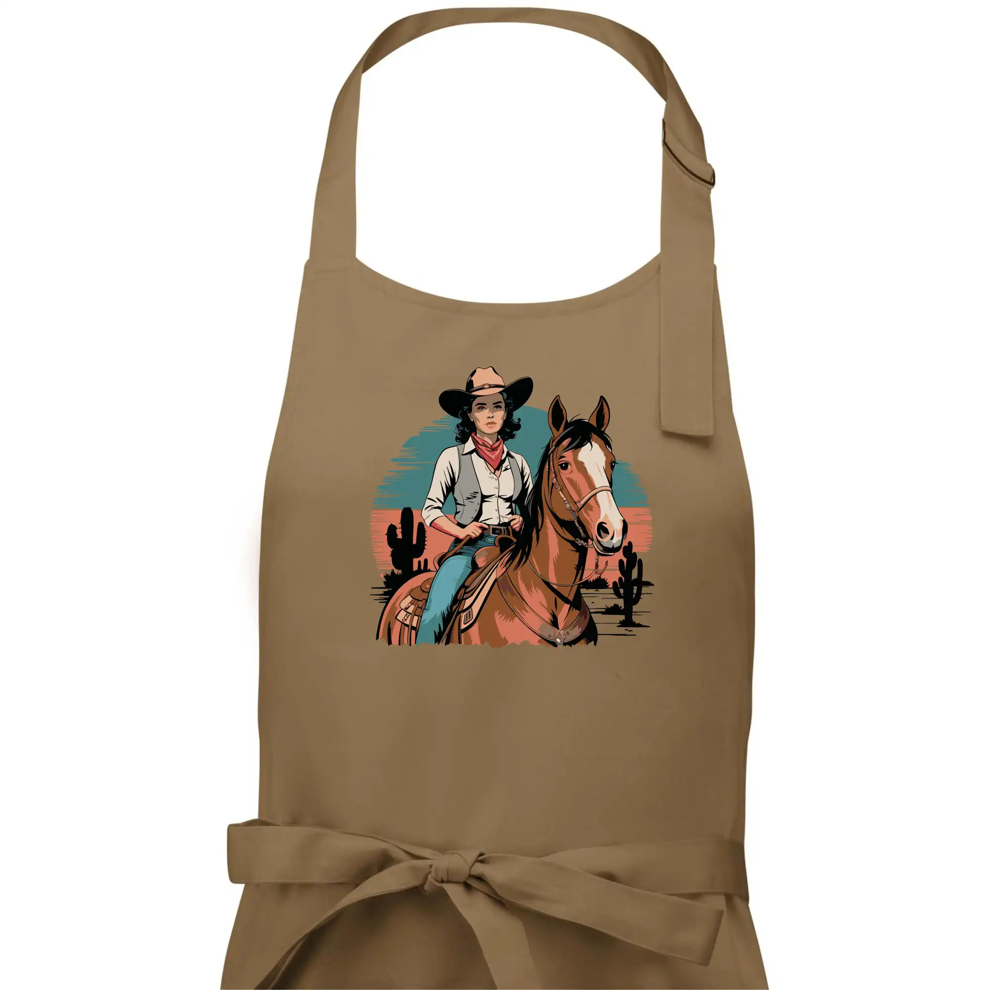 Cowgirl vintage na koni