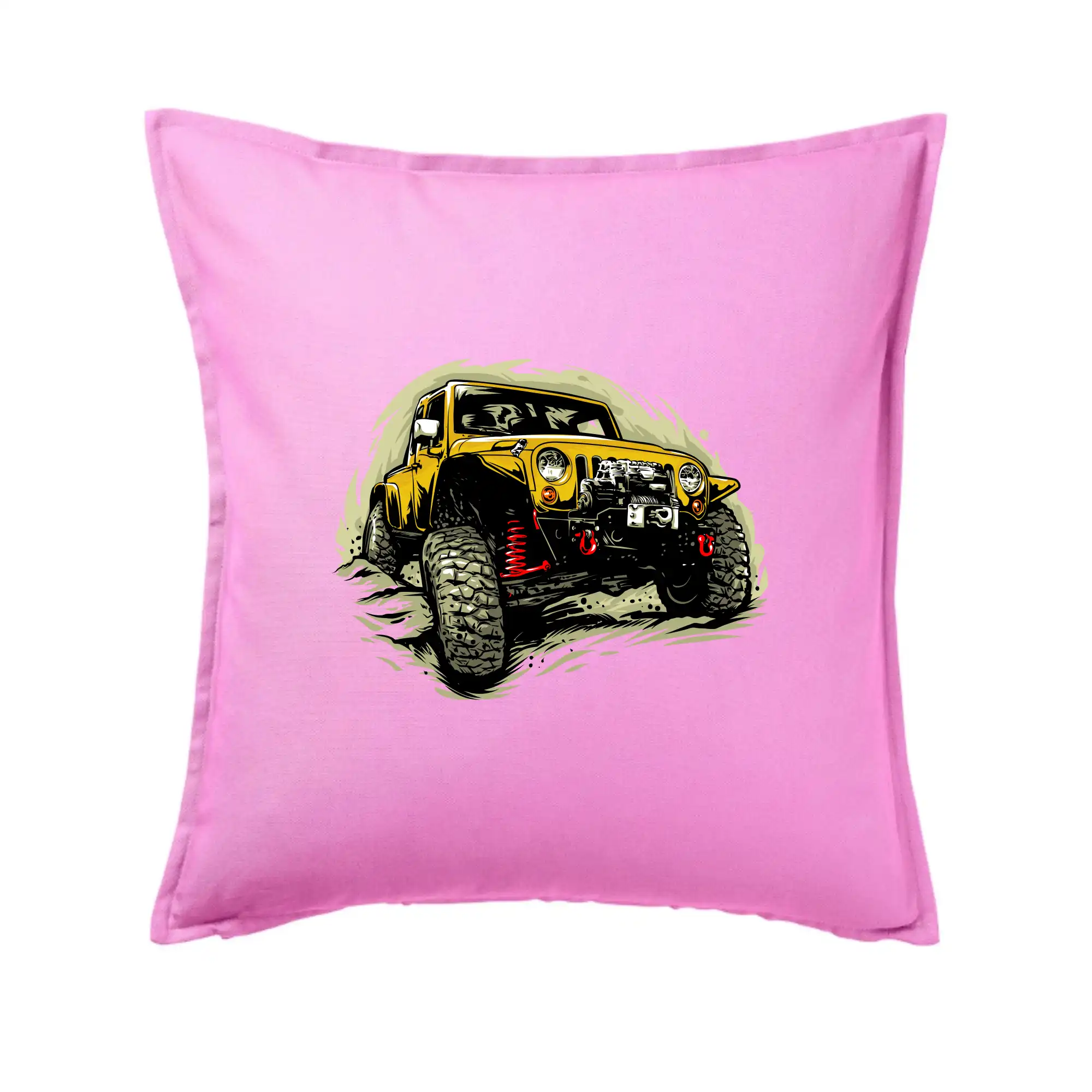 Žlutý offroad s navijákem